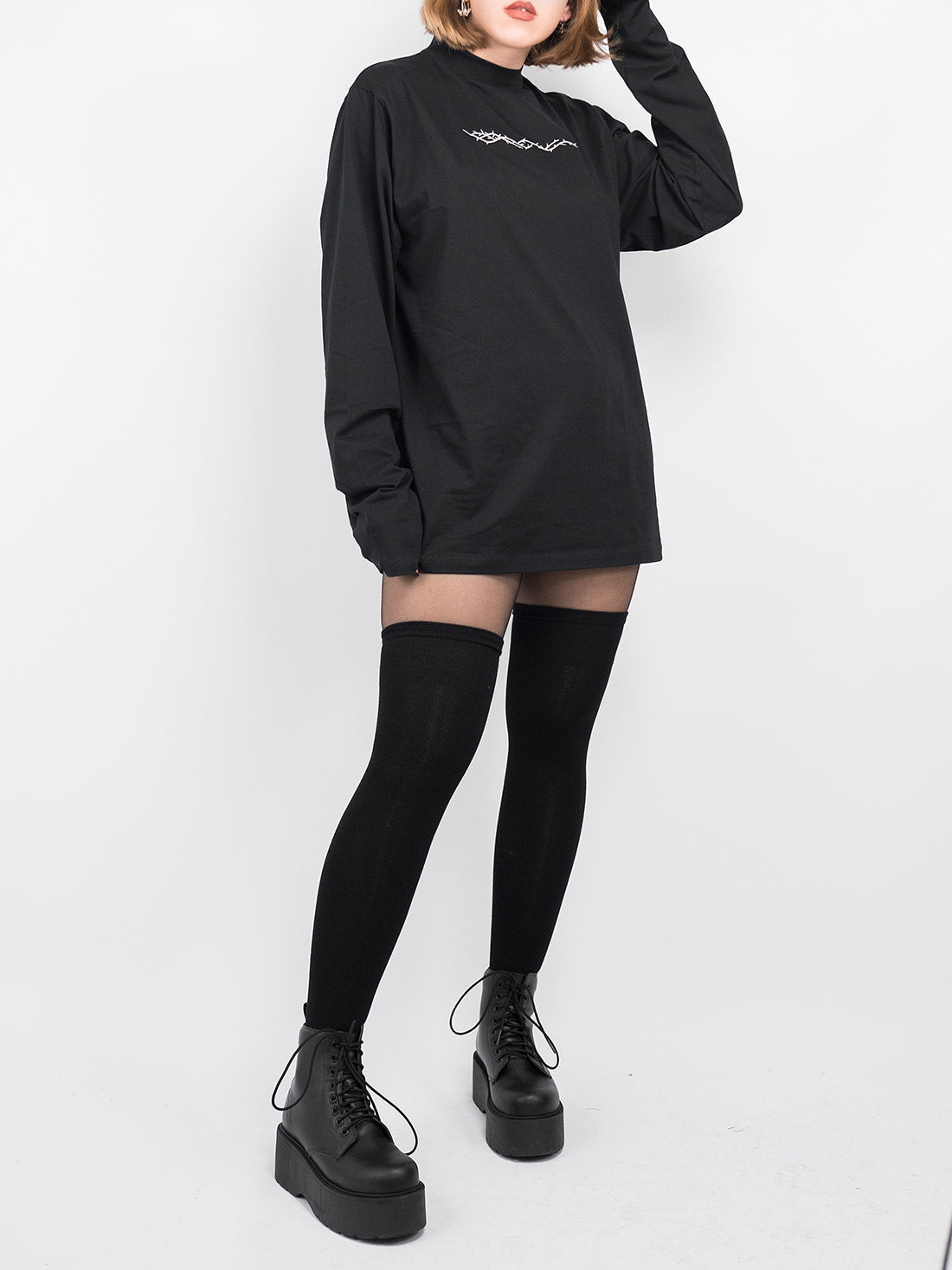 Black Over The Knee Socks