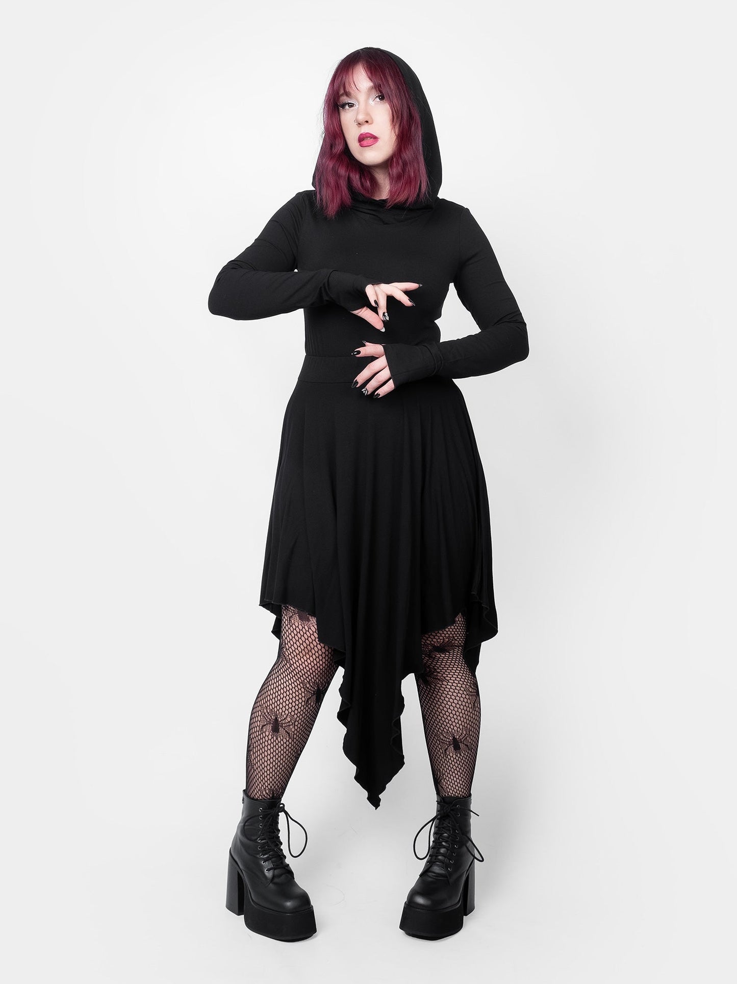 Sceptre Asymmetric Midi Skirt