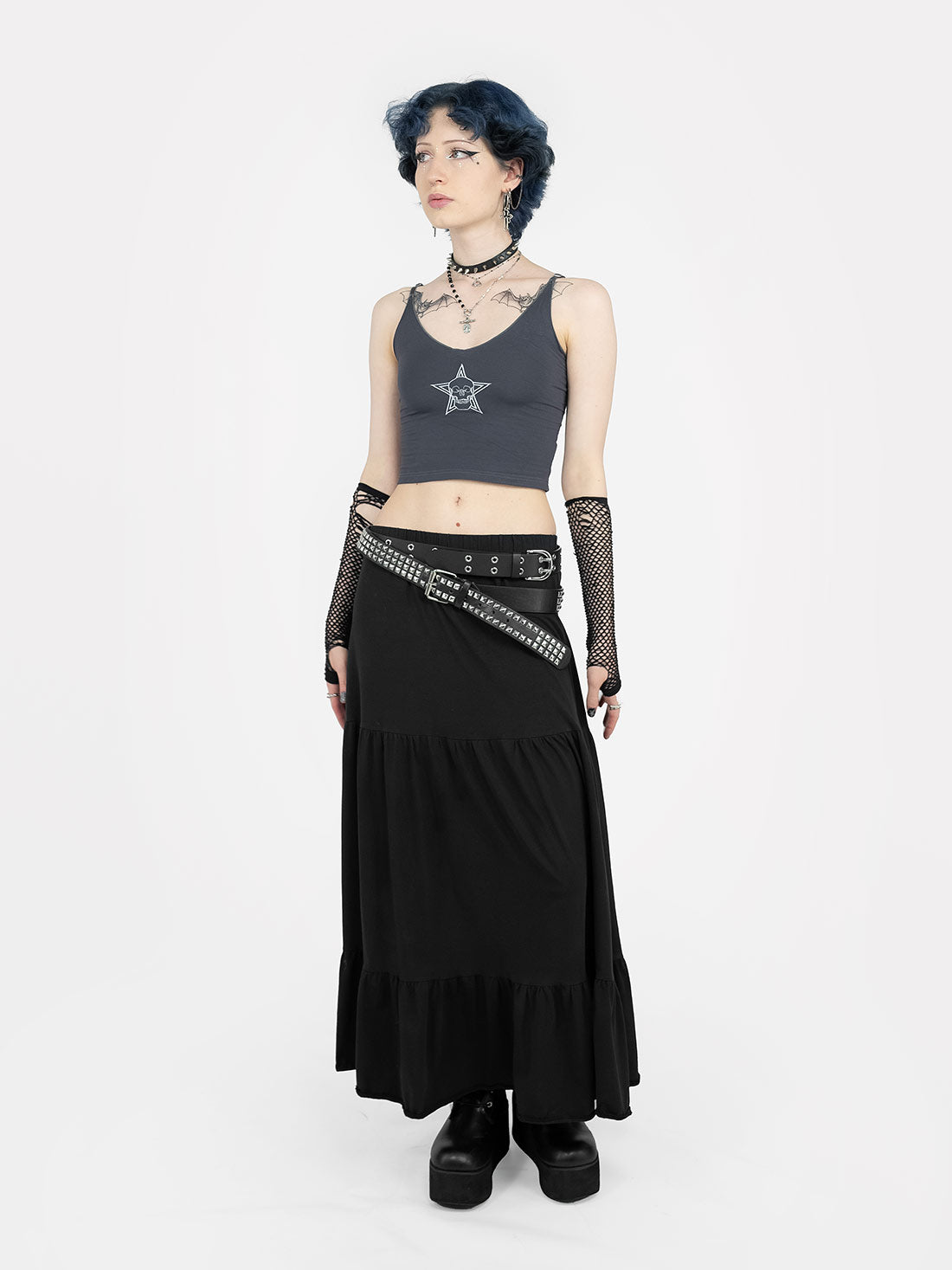 Oblivion Ruffled Maxi Skirt