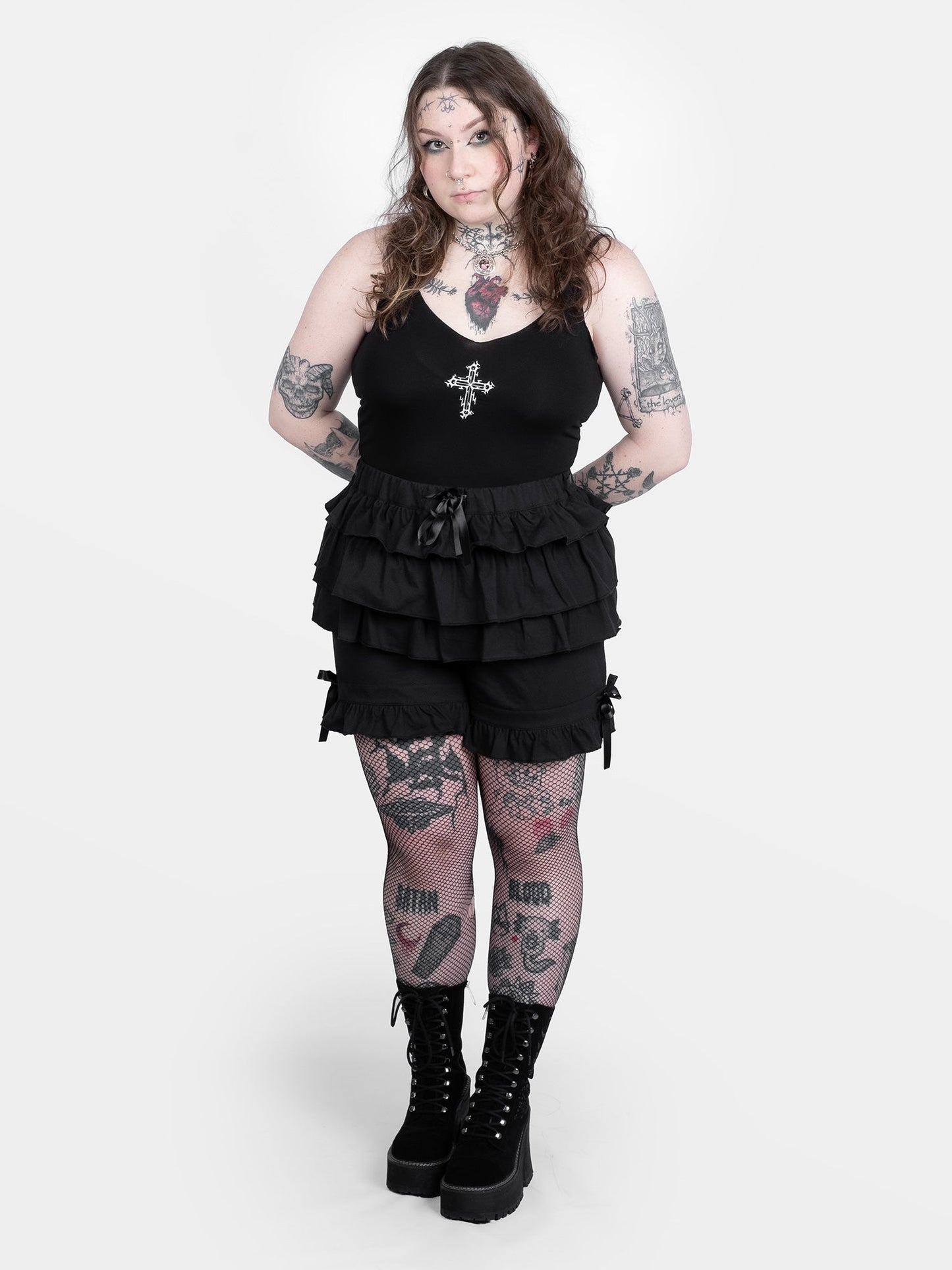 Haunted Cross Crop Top