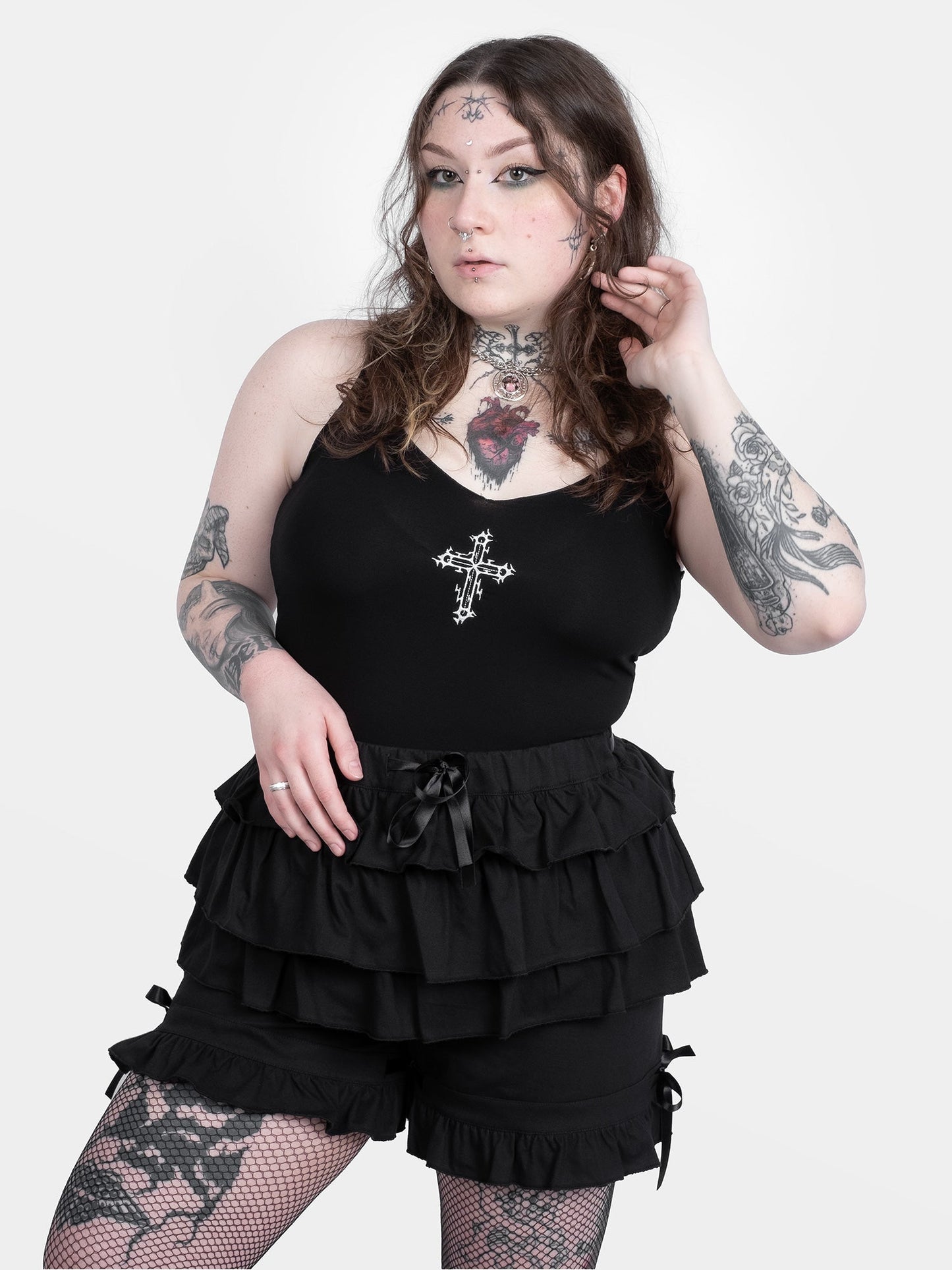 Haunted Cross Crop Top