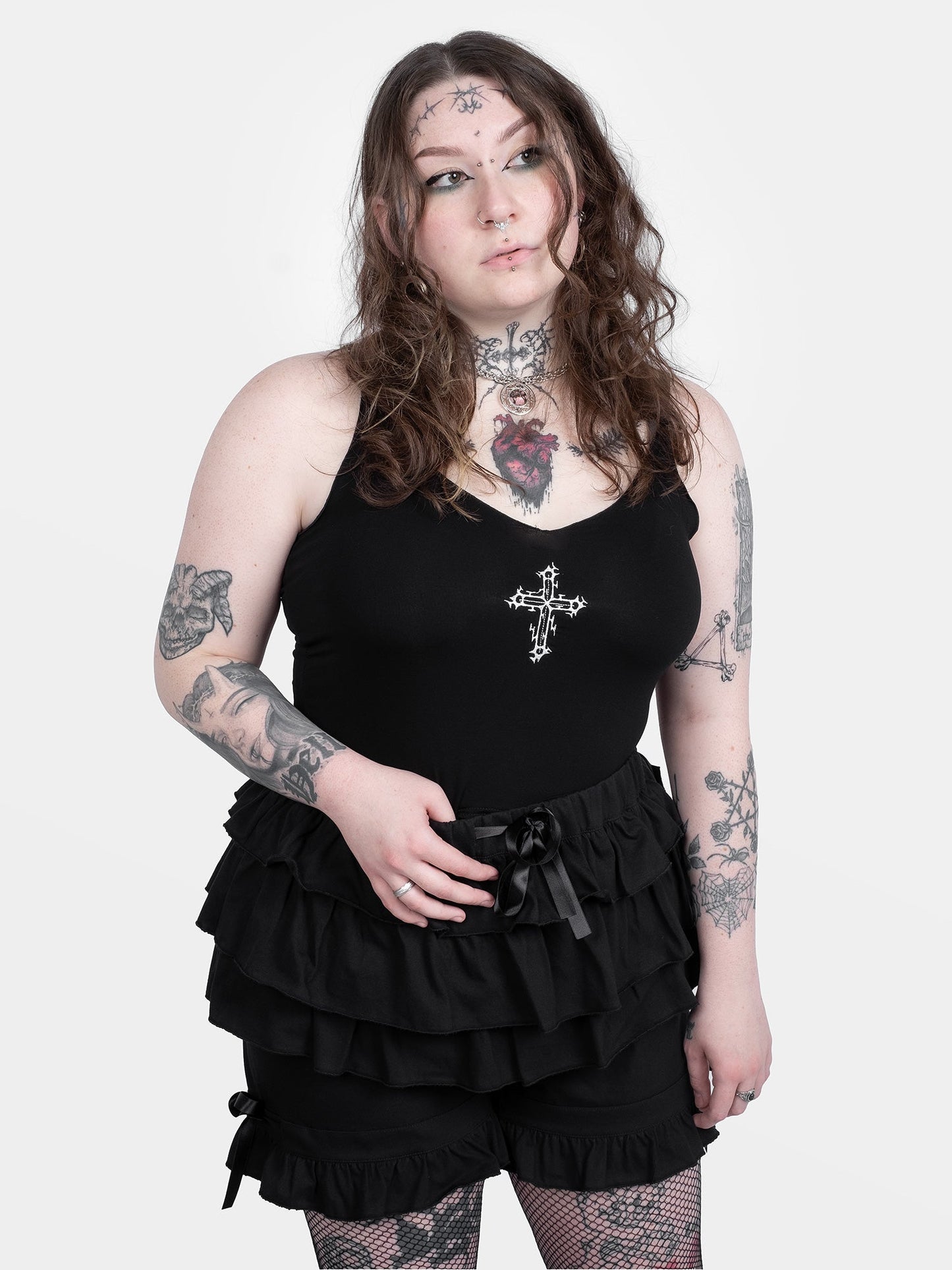 Haunted Cross Crop Top