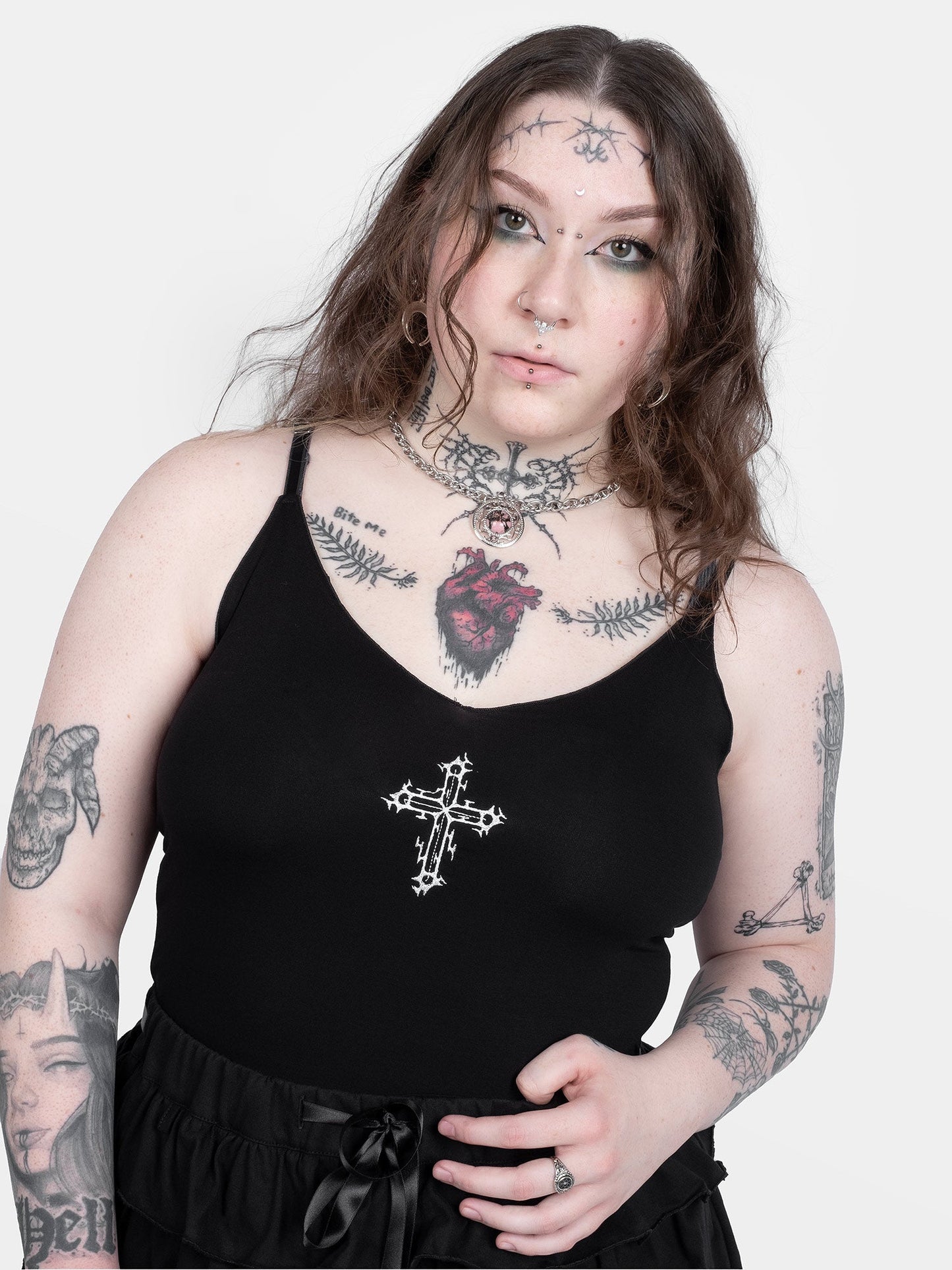 Haunted Cross Crop Top