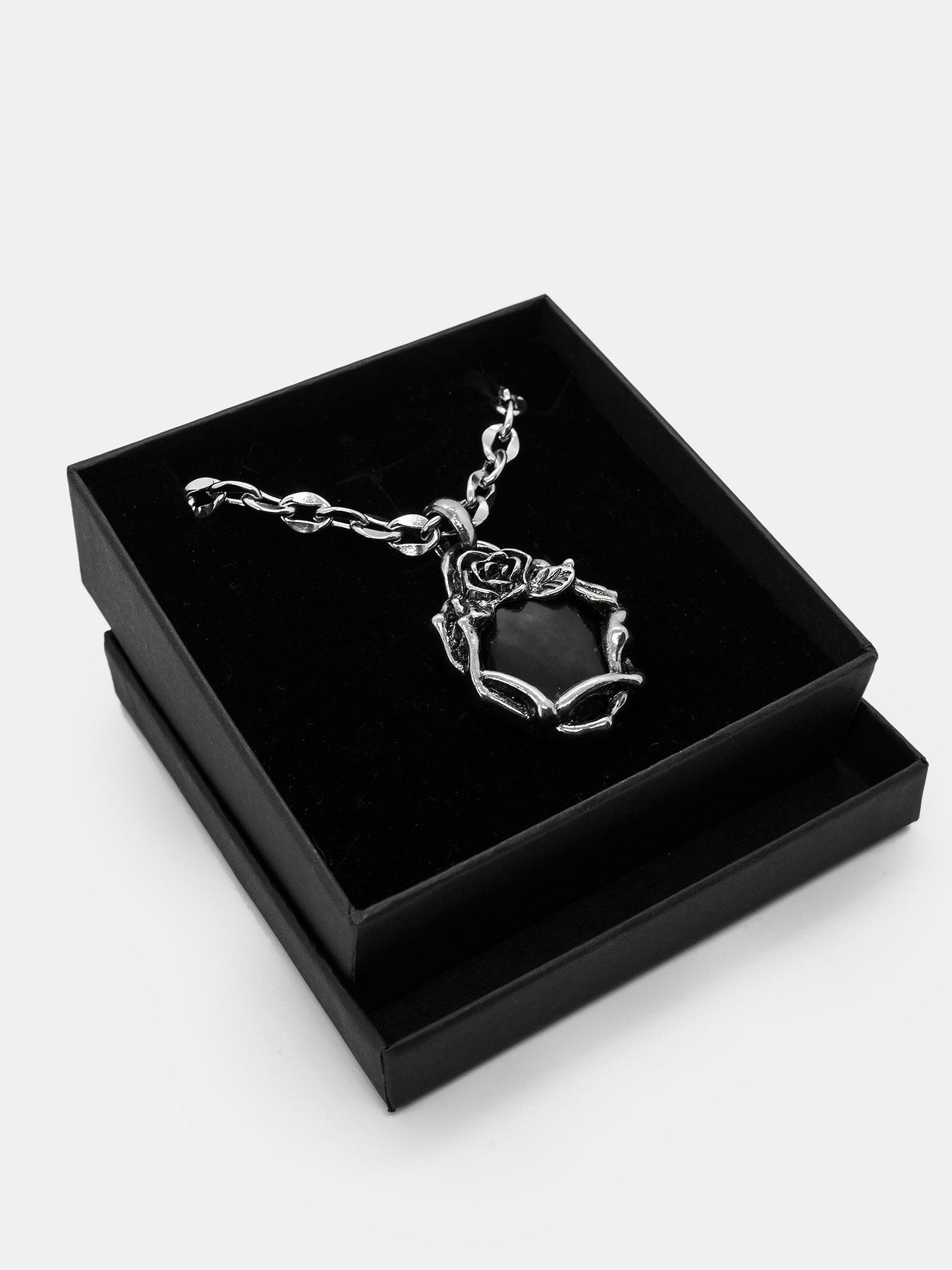 Eternity Obsidian Necklace