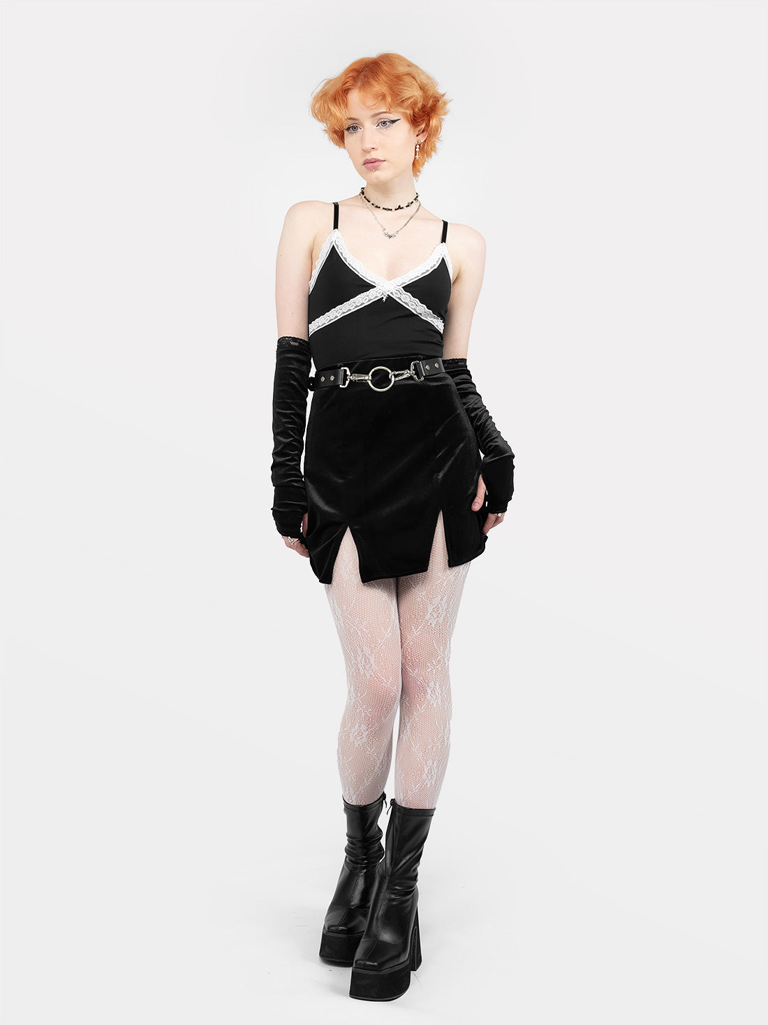 Wither White Lace Crop Top