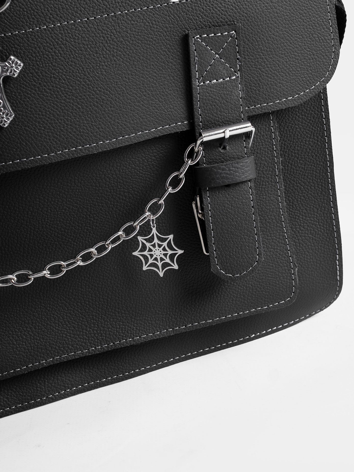 Dungeon Leather Messenger Bag
