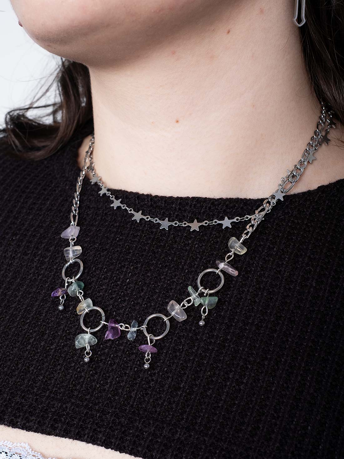 Fairytale Fluorite Double Necklace