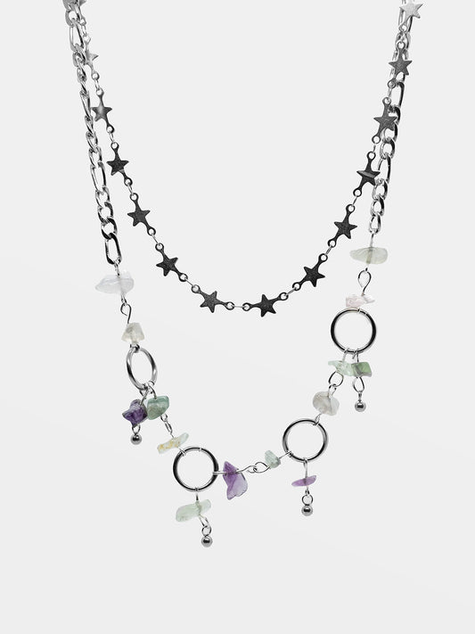Fairytale Fluorite Double Necklace