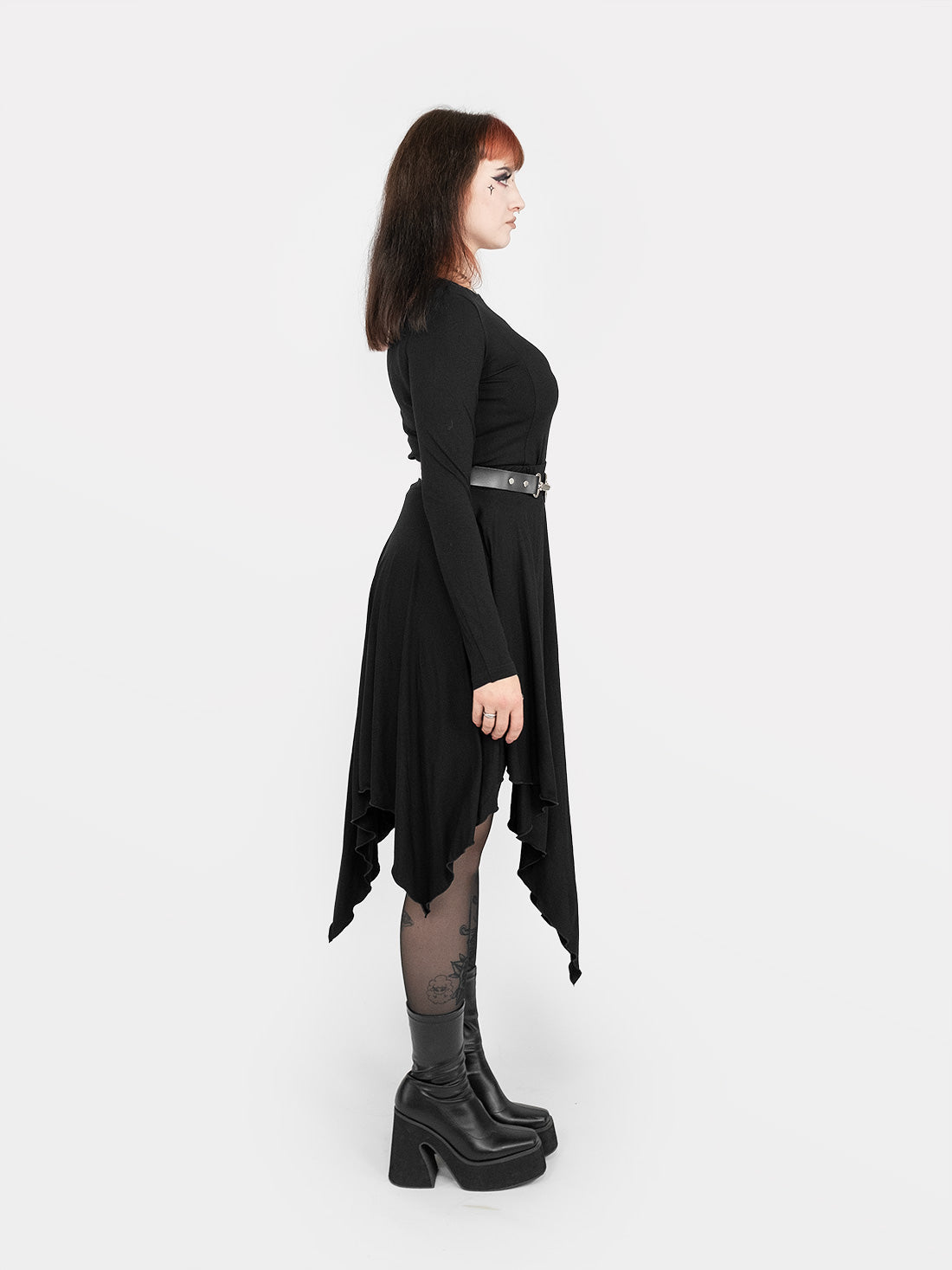 Sceptre Asymmetric Midi Skirt