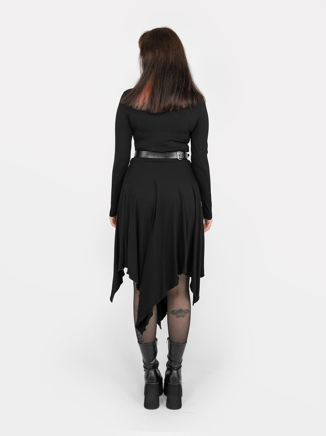 Sceptre Asymmetric Midi Skirt
