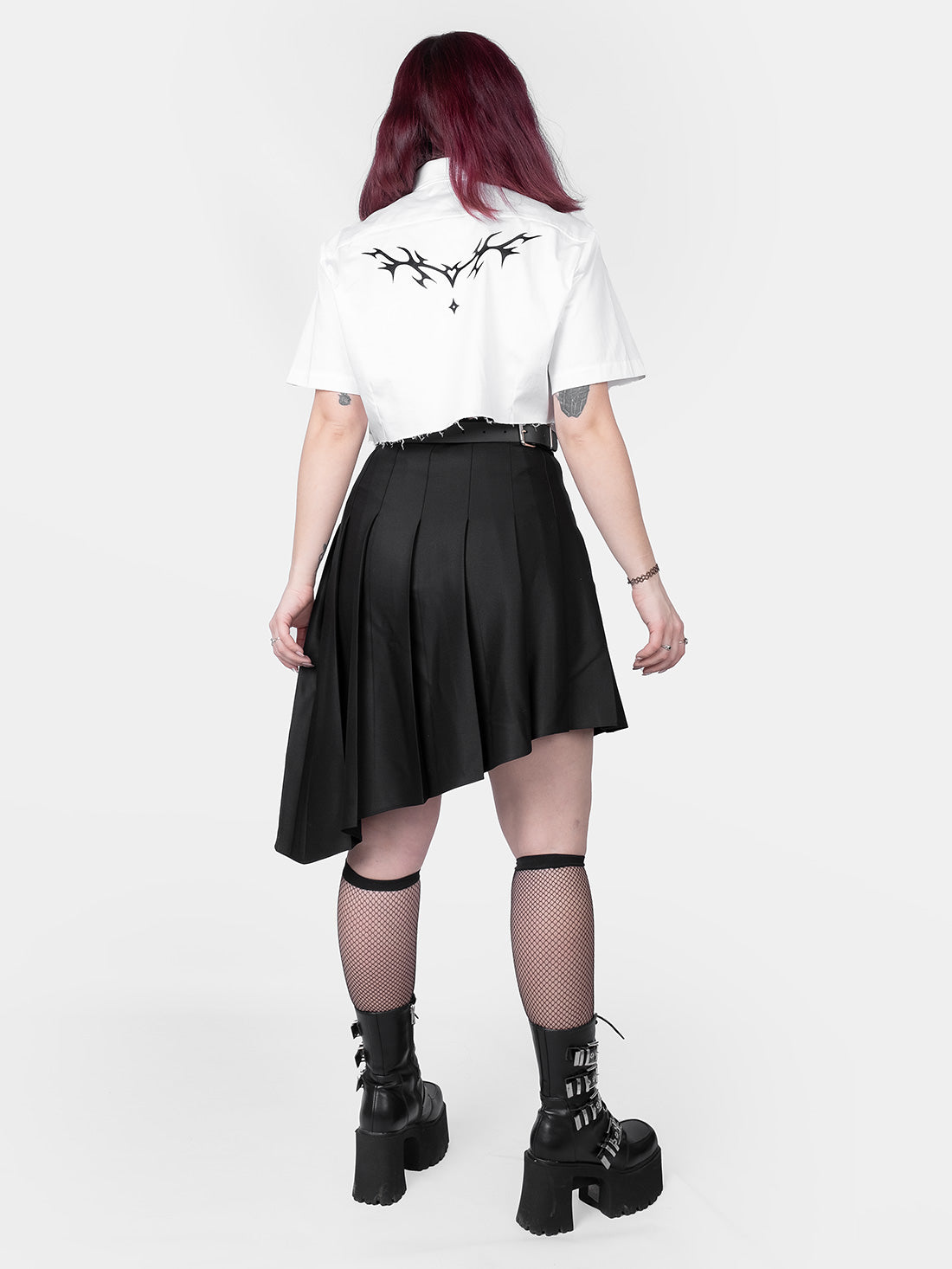 Delilah Pleated Lace Up Skirt