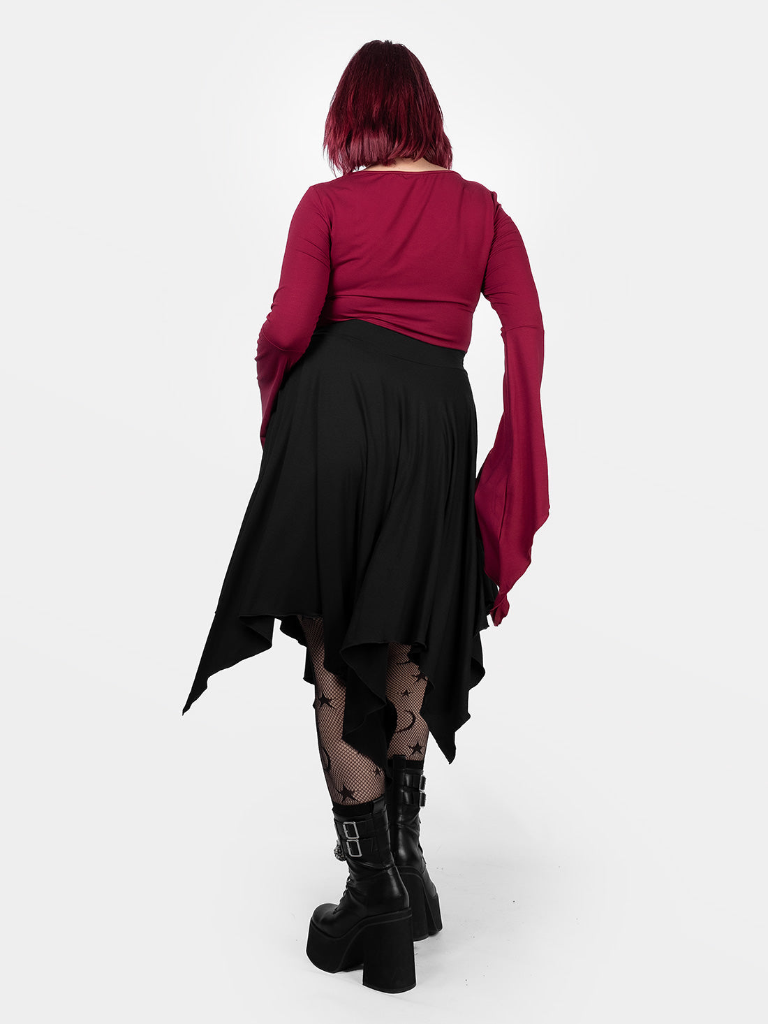 Sceptre Asymmetric Midi Skirt