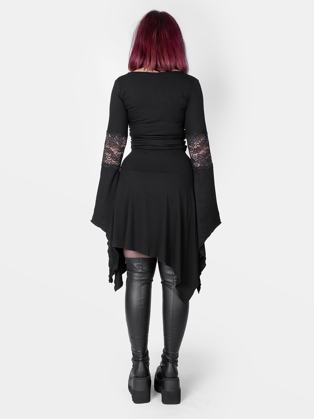 Lilith Asymmetrical Laced Up Skirt