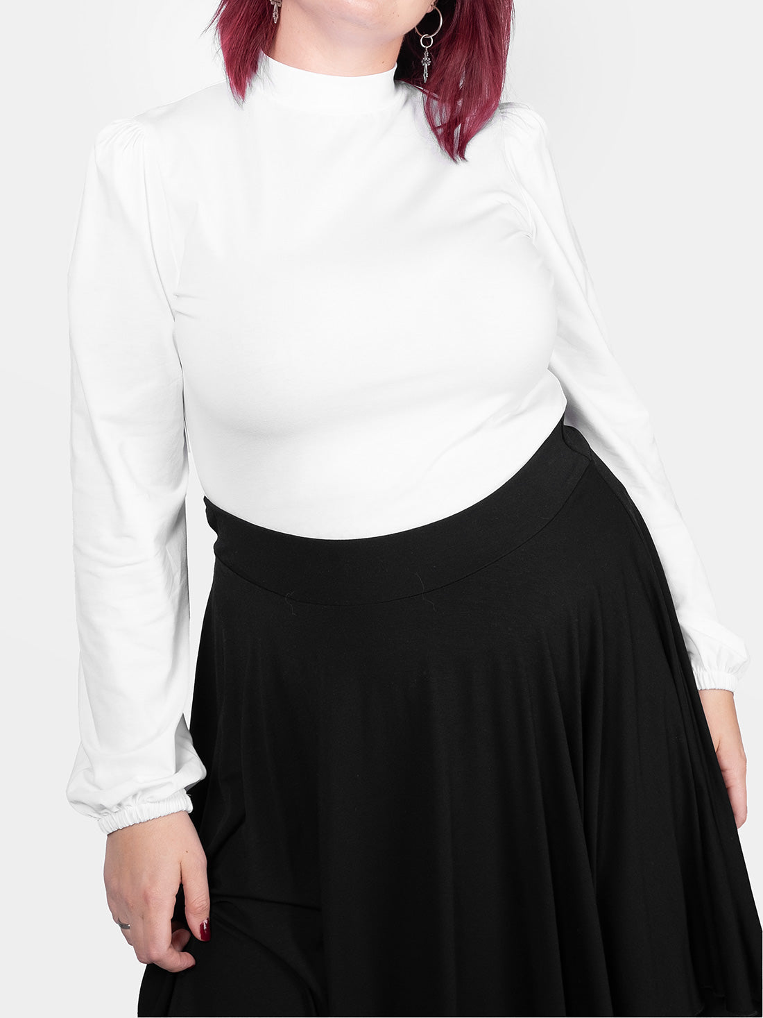 Sceptre Asymmetric Midi Skirt