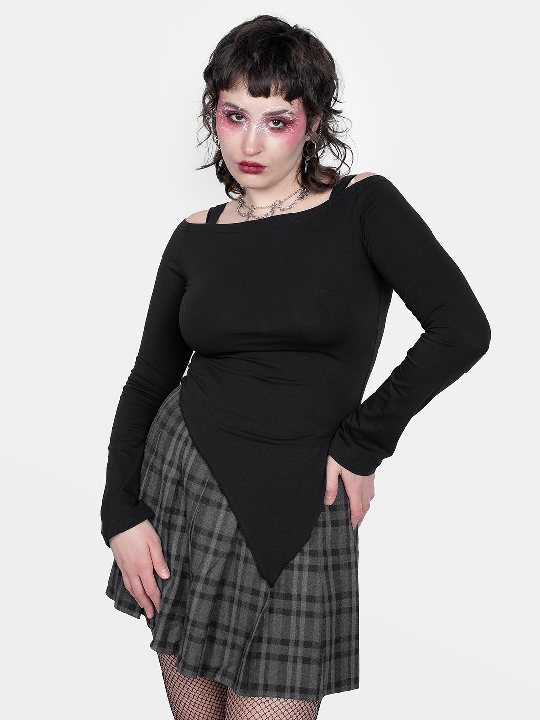 Avril Asymmetrical Off-Shoulder Top