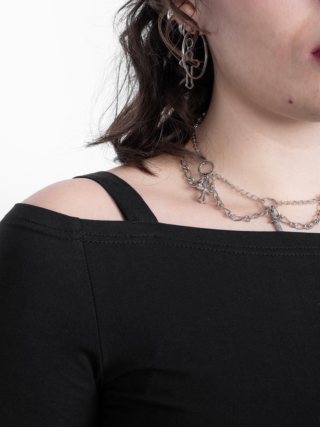 Avril Asymmetrical Off-Shoulder Top