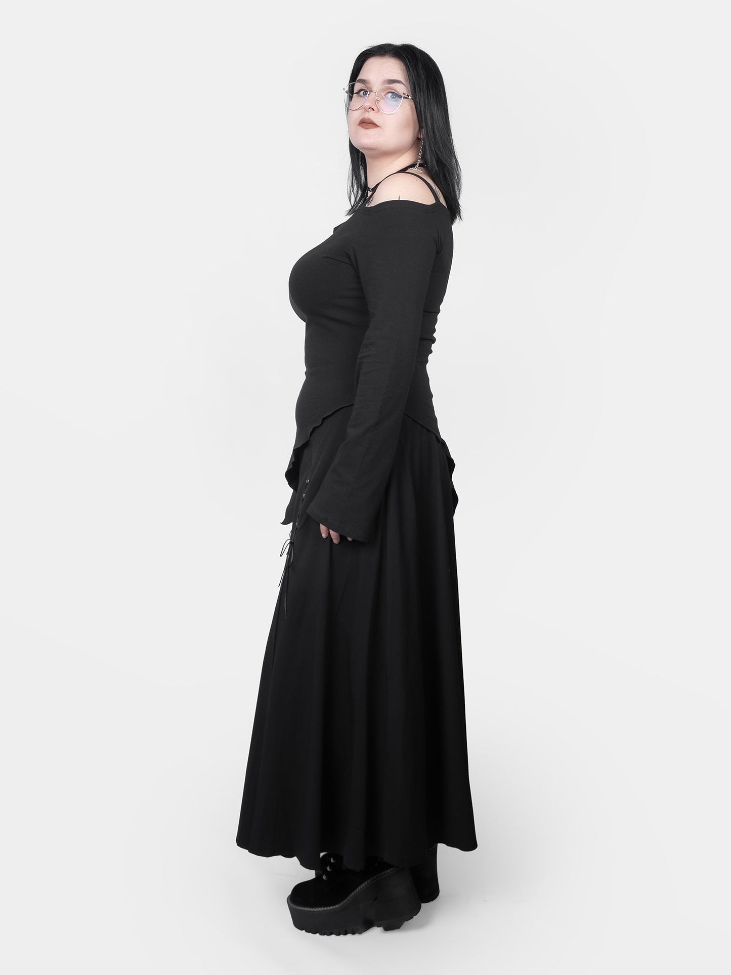 Avril Asymmetrical Off-Shoulder Top