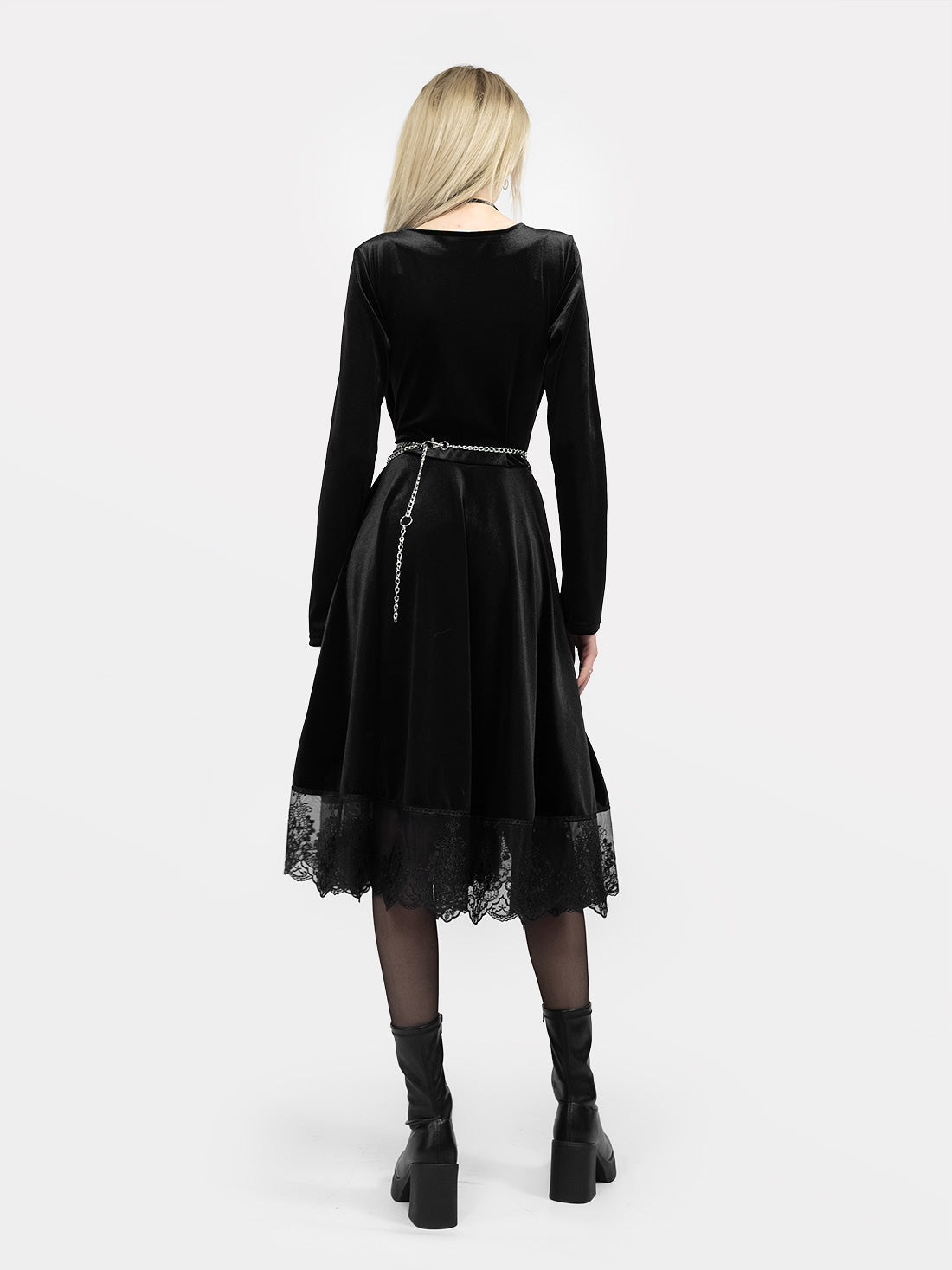 Nyx Velvet Longsleeve Dress