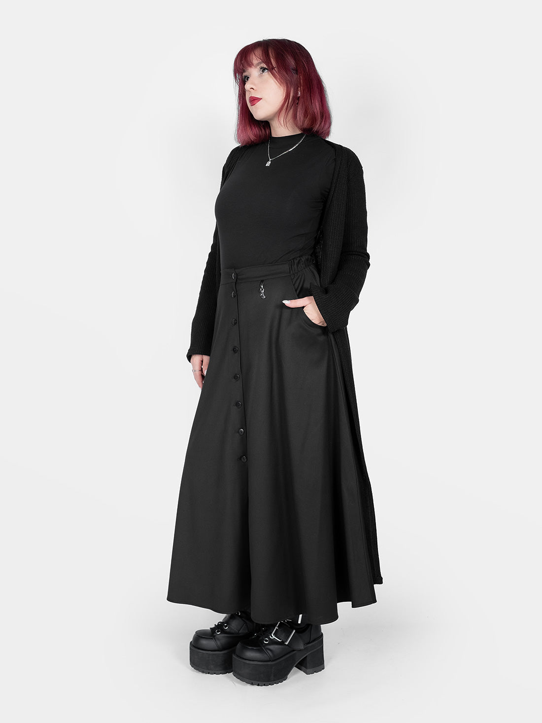 Beatrice Button Up Maxi Skirt