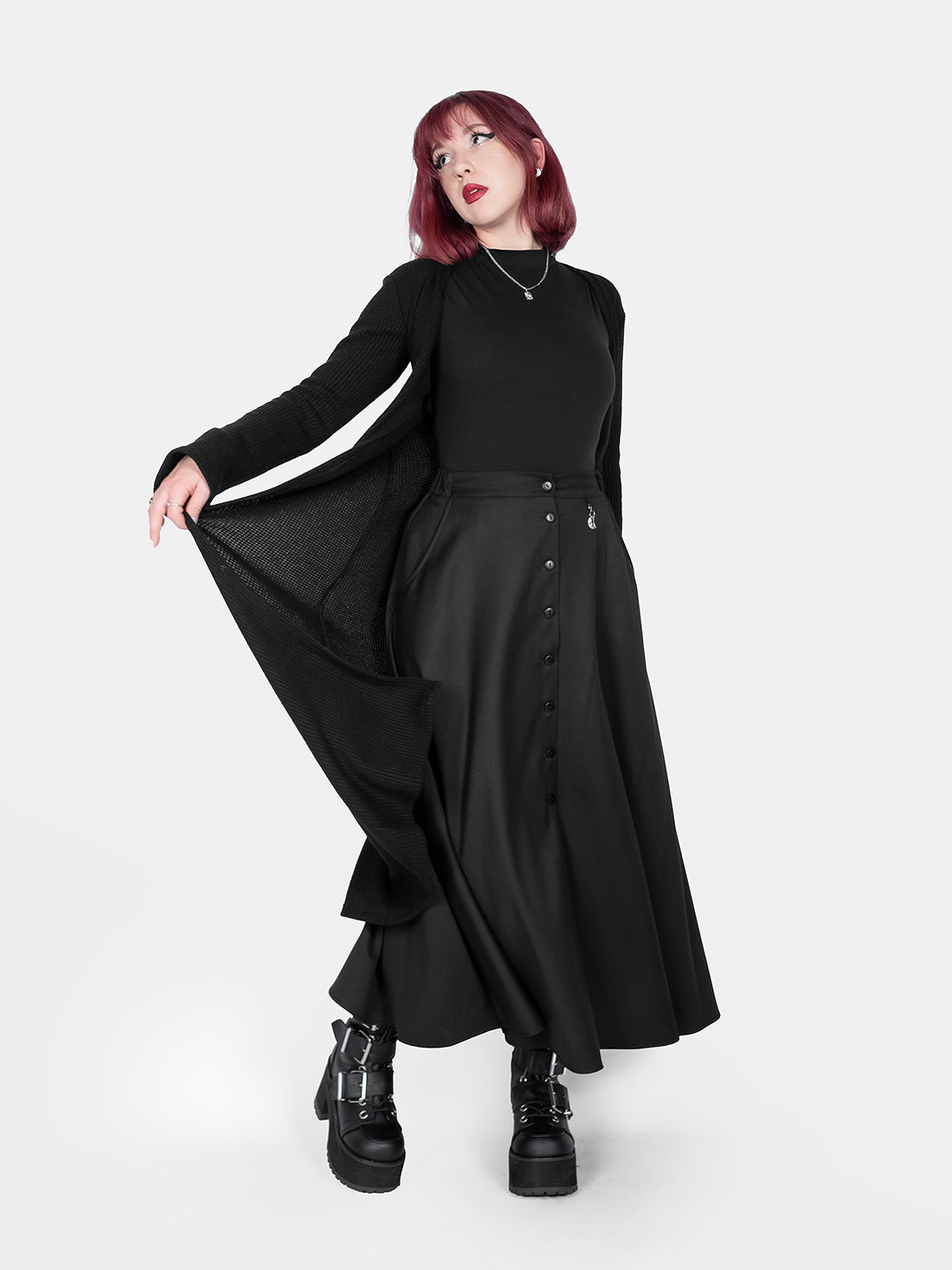 Beatrice Button Up Maxi Skirt
