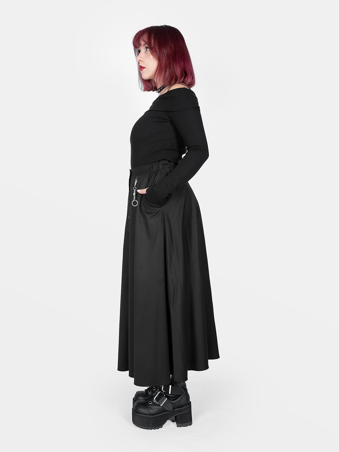 Beatrice Button Up Maxi Skirt