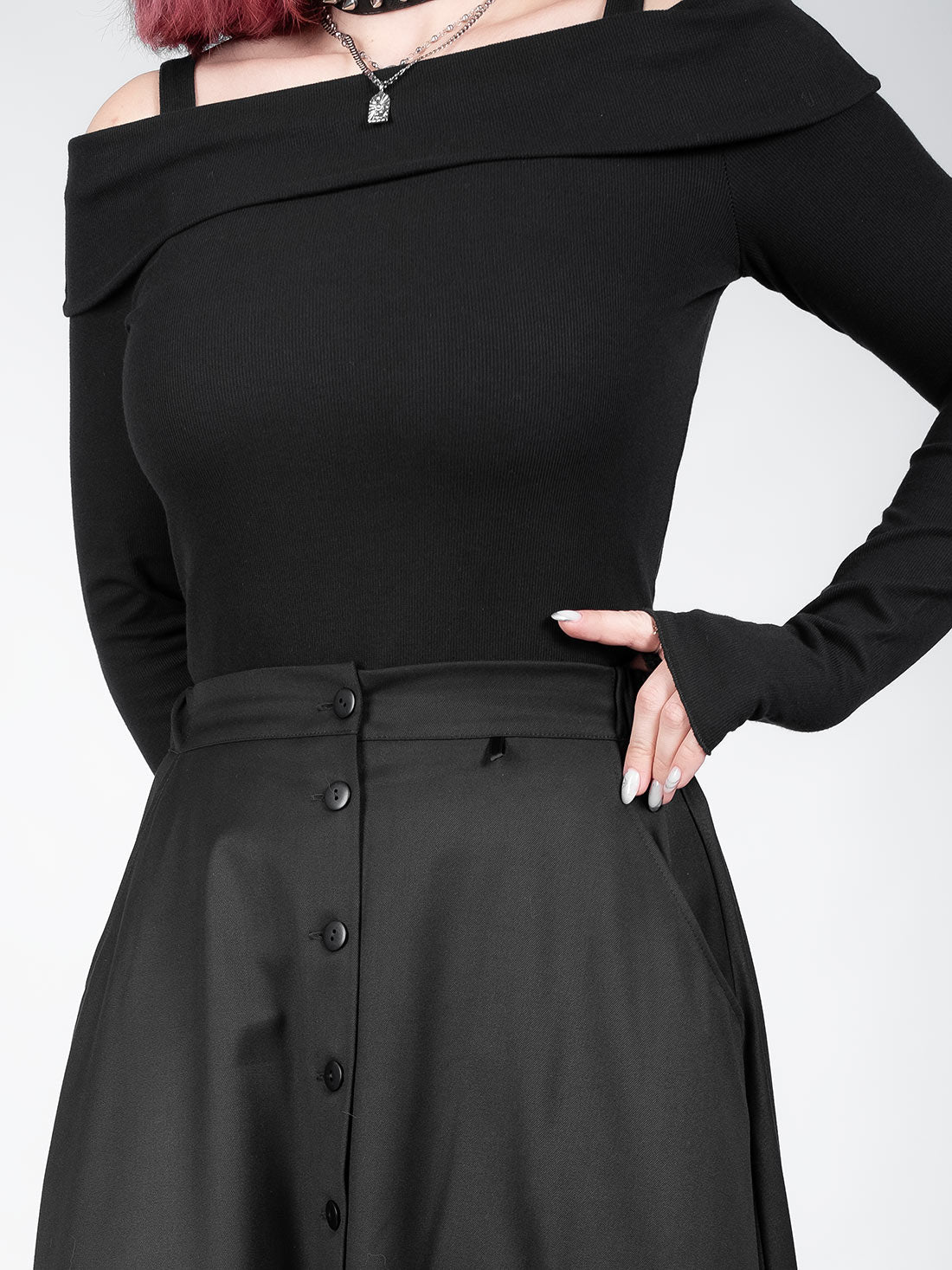 Beatrice Button Up Maxi Skirt