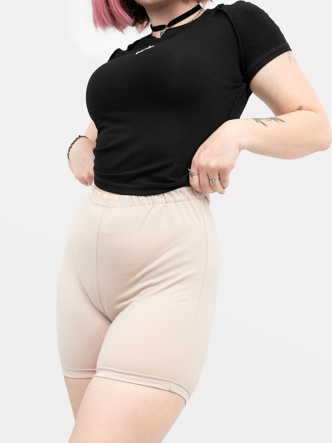 Beige Safety Shorts