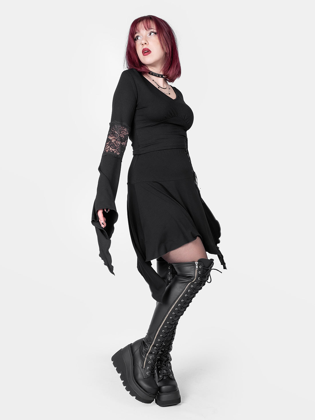 Morgana Bell Sleeve Cropped Top