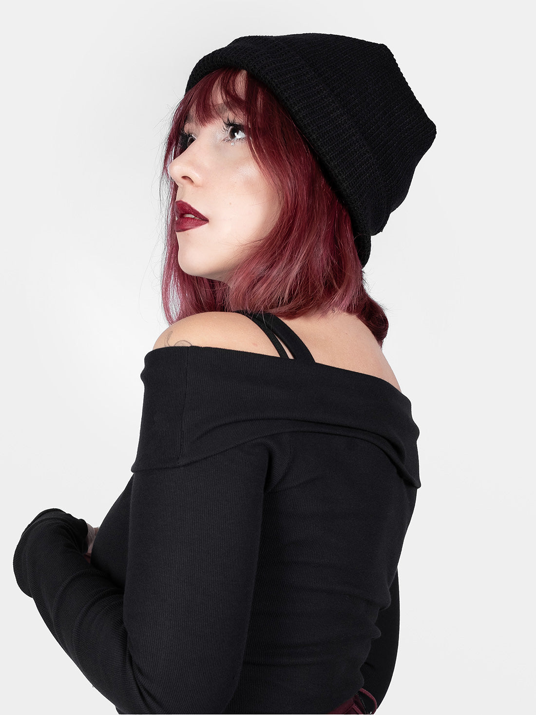 Black Knitted Beanie