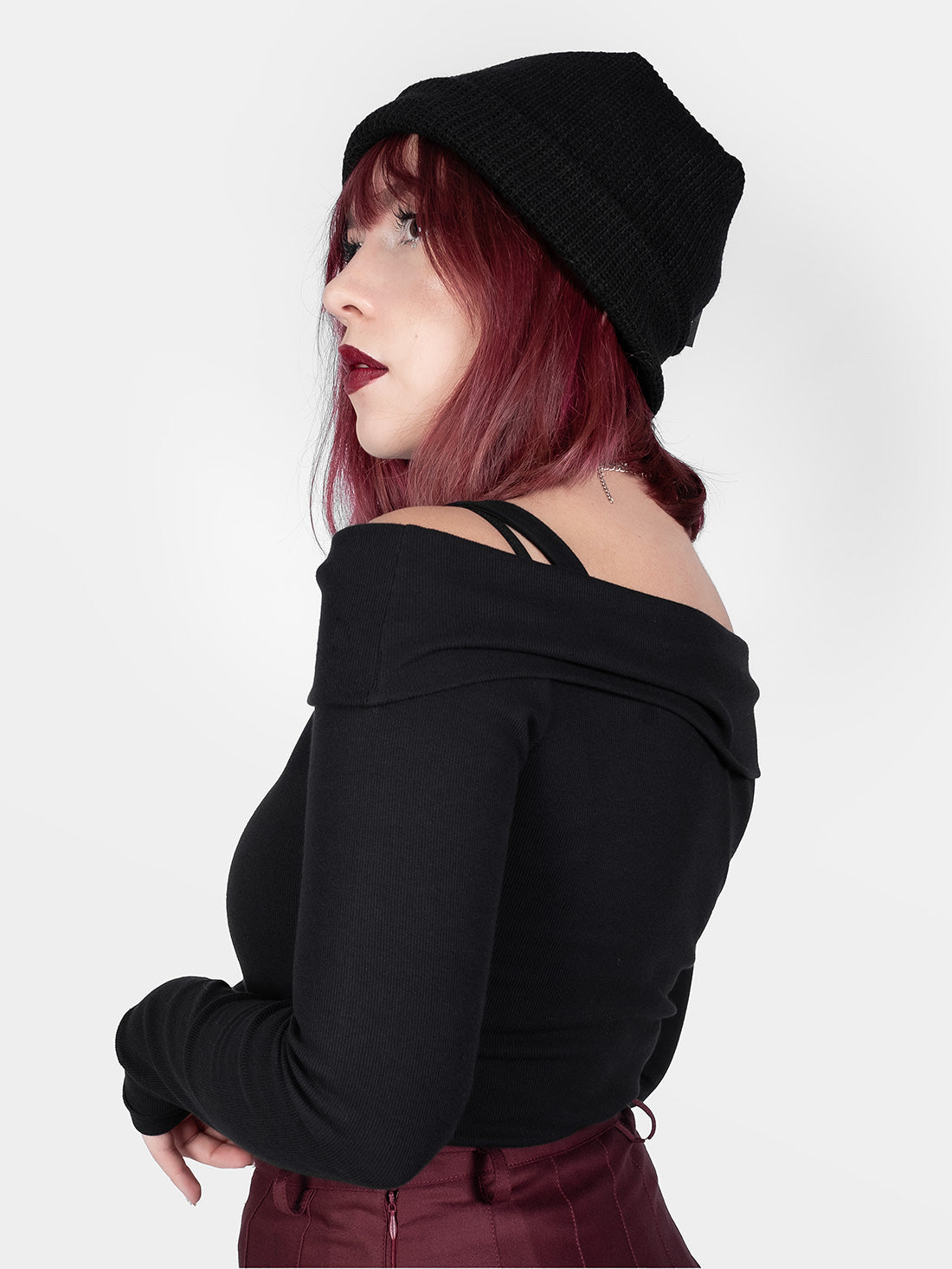 Black Knitted Beanie