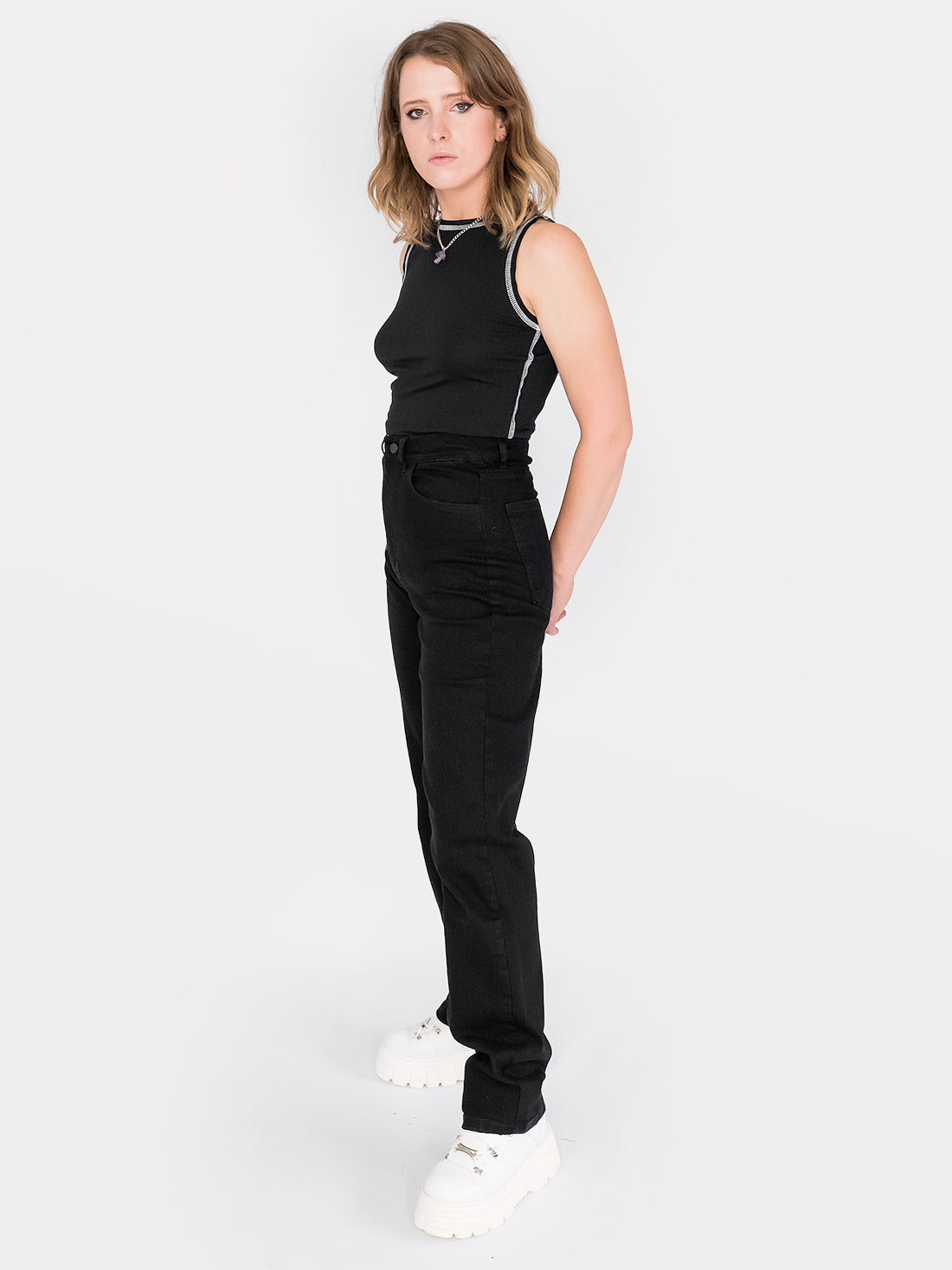 Sinister Straight Leg Embroidered Jeans