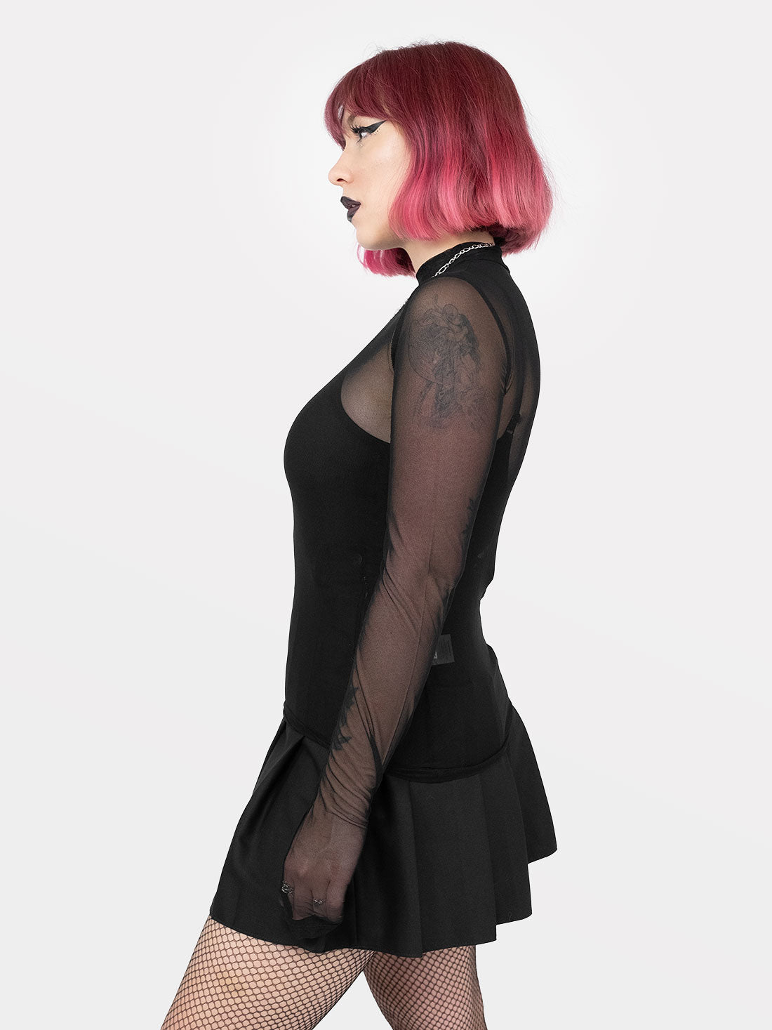 Black Mesh Top
