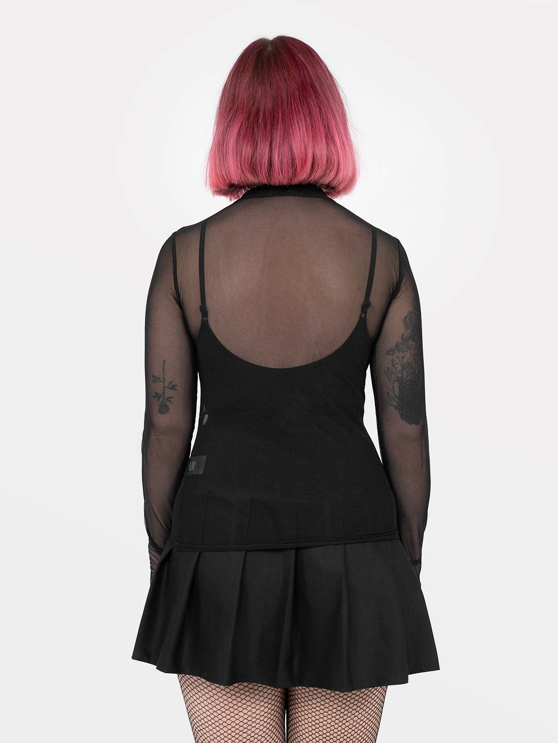 Black Mesh Top