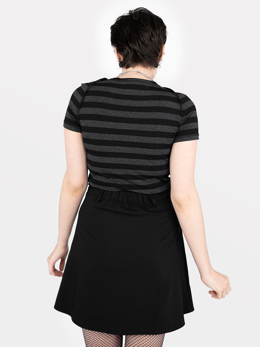 Courtney Safety Pins Mini Skirt