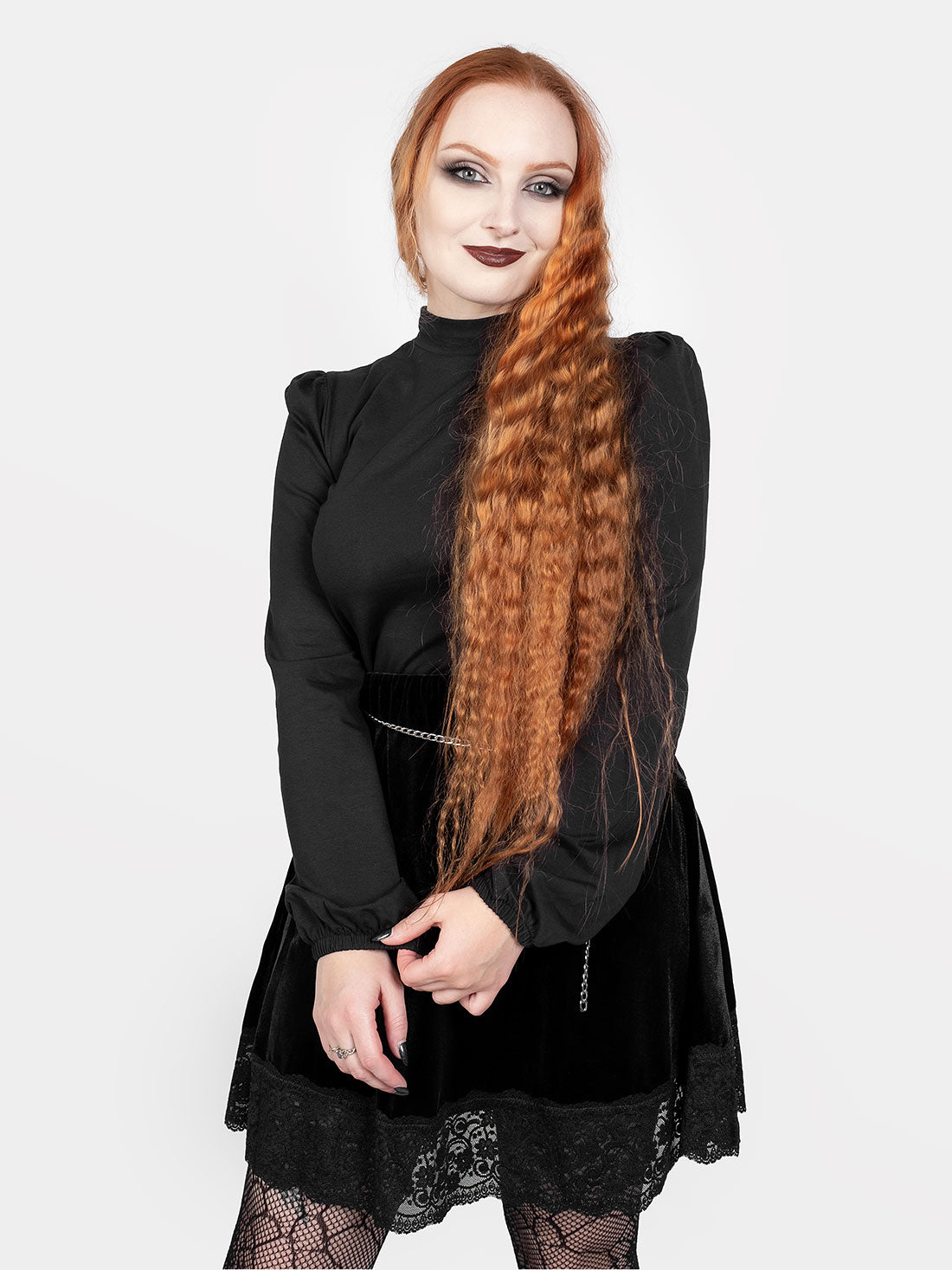 Zoeva Puff Sleeve Turtleneck