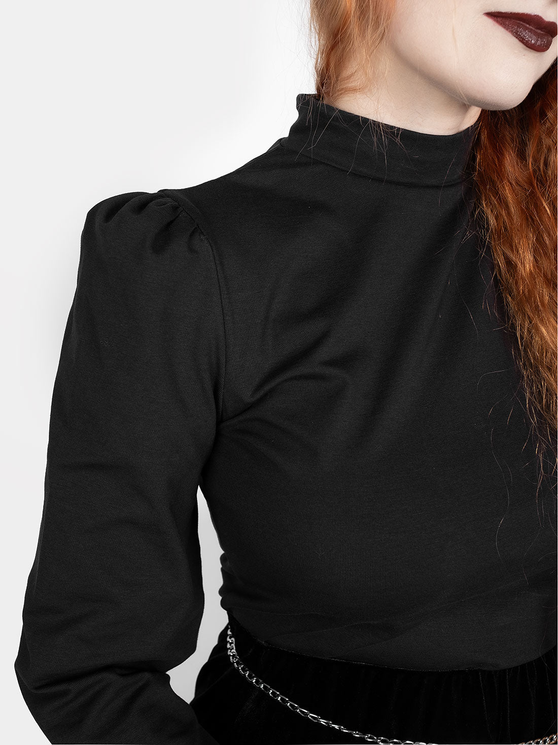 Zoeva Puff Sleeve Turtleneck