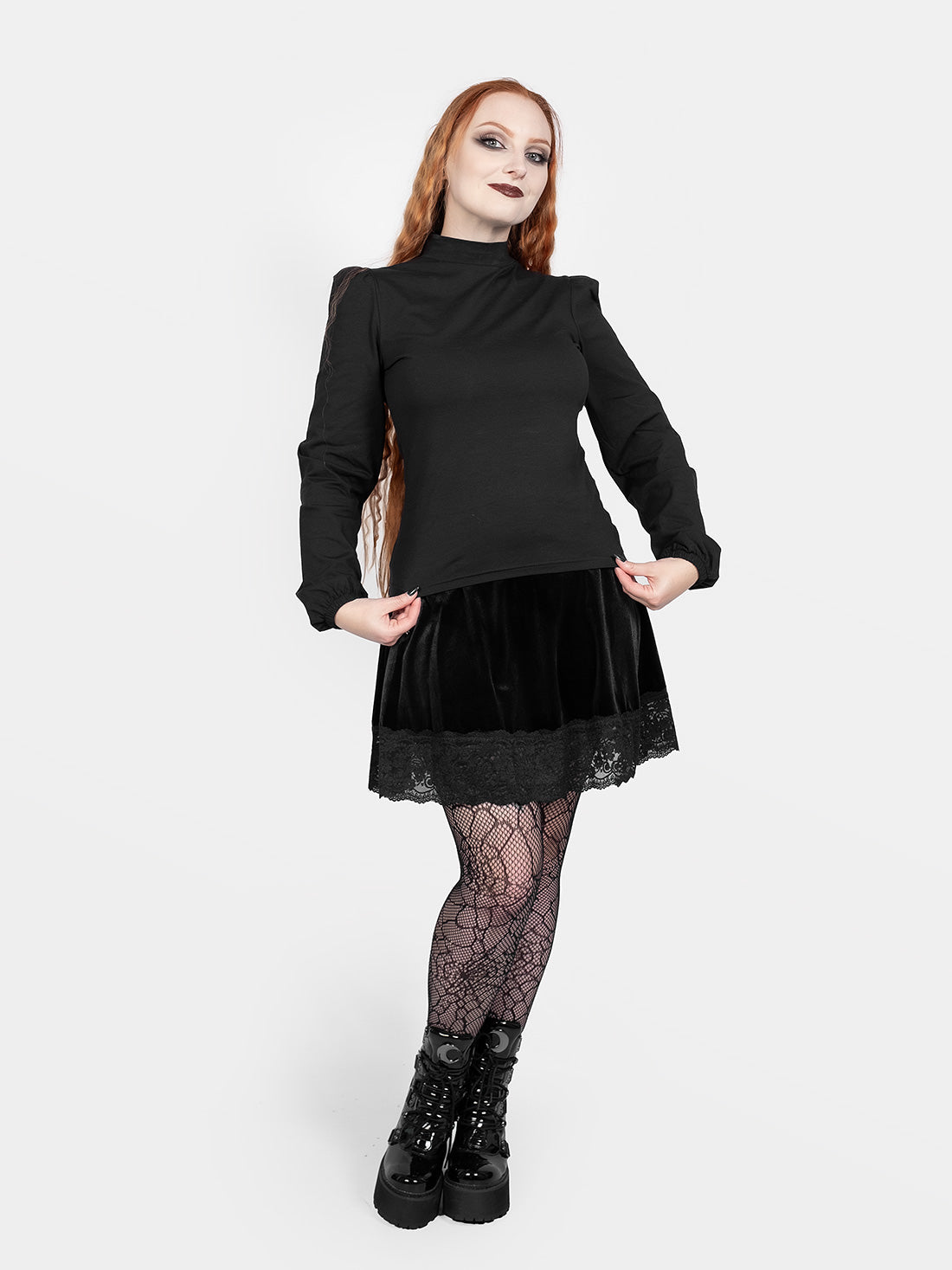 Zoeva Puff Sleeve Turtleneck