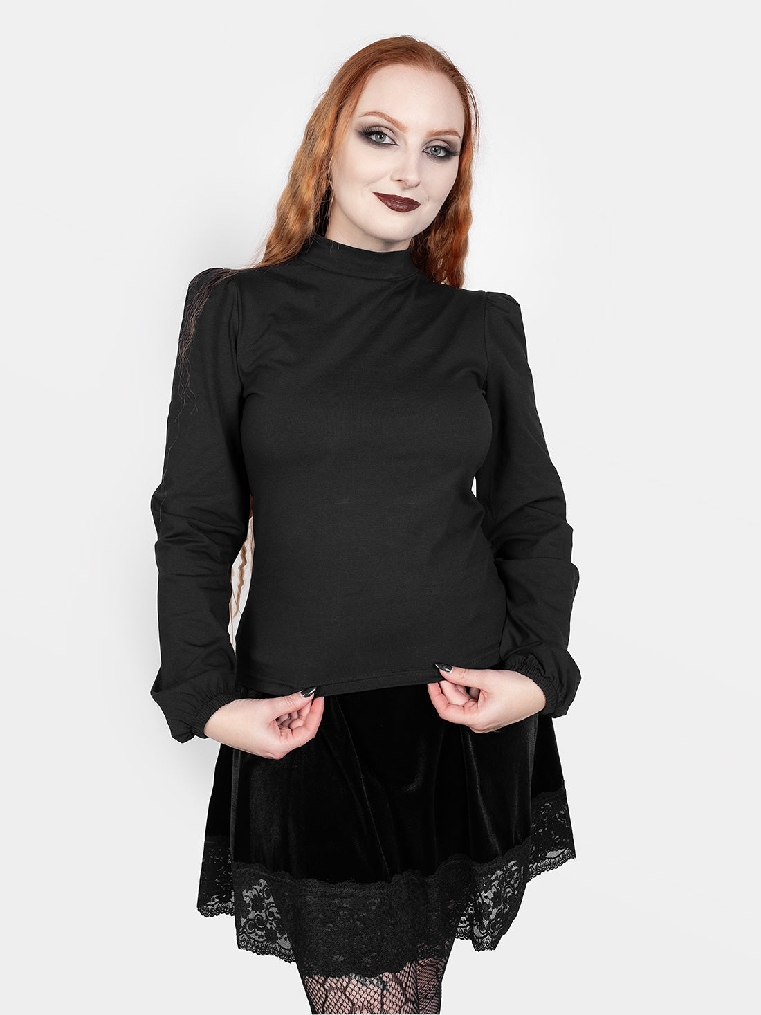 Zoeva Puff Sleeve Turtleneck