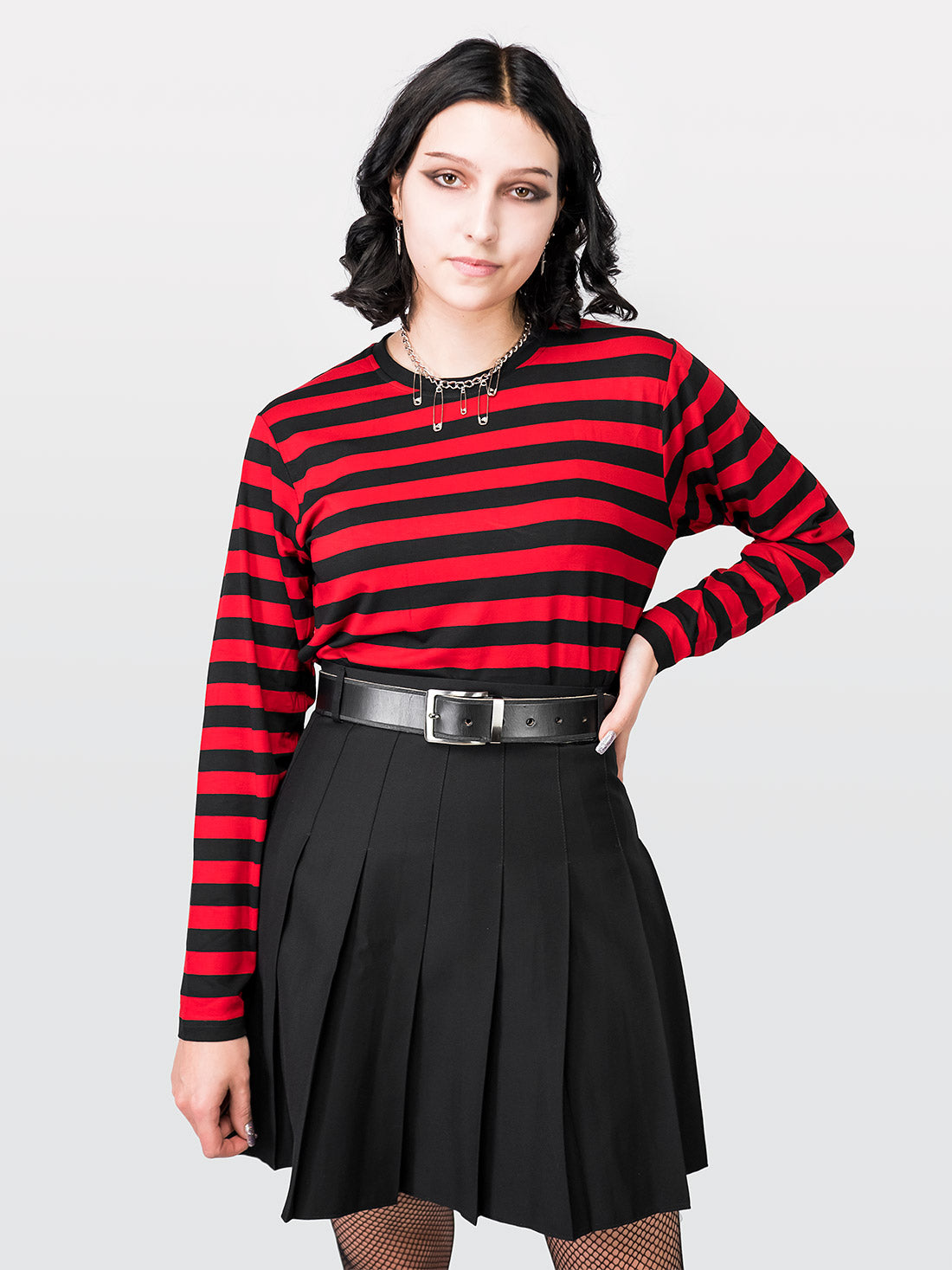 TALL Black Tennis Skirt