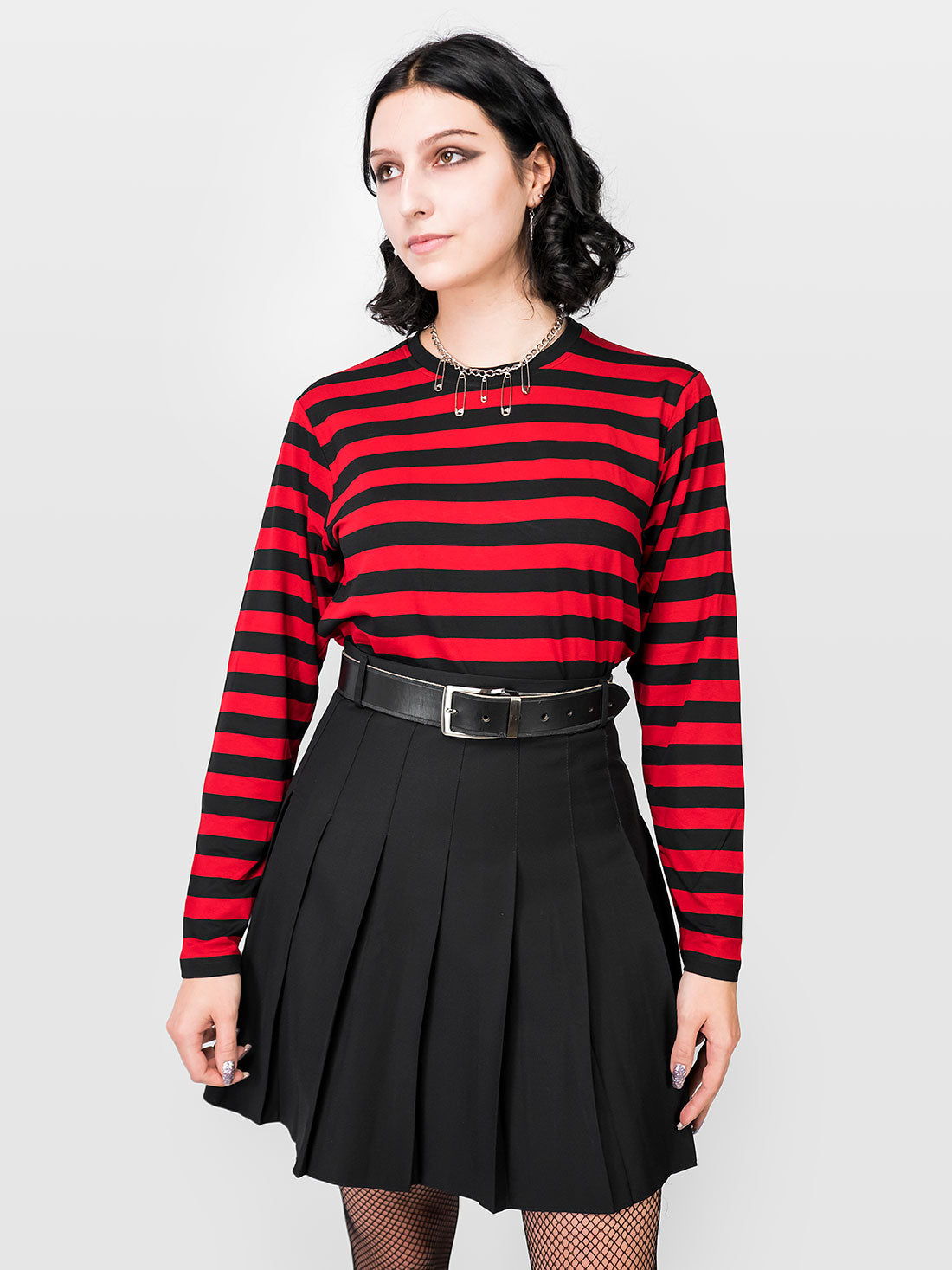 TALL Black Tennis Skirt