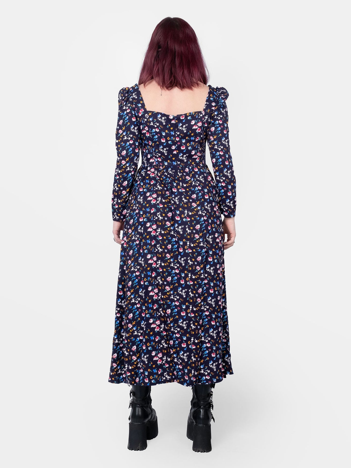 The Maiden Blue Floral Maxi Dress