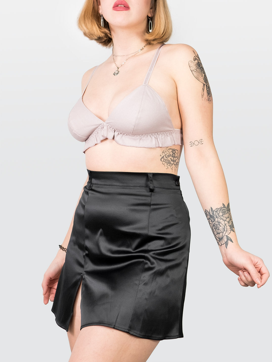 Blush Linen Bra