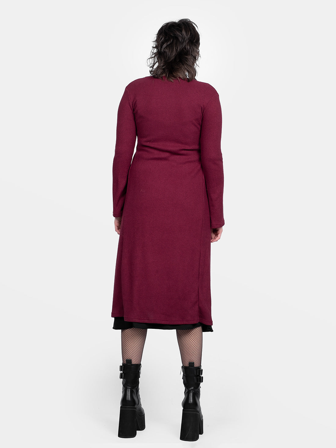 Rhiannon Burgundy Long Cardigan