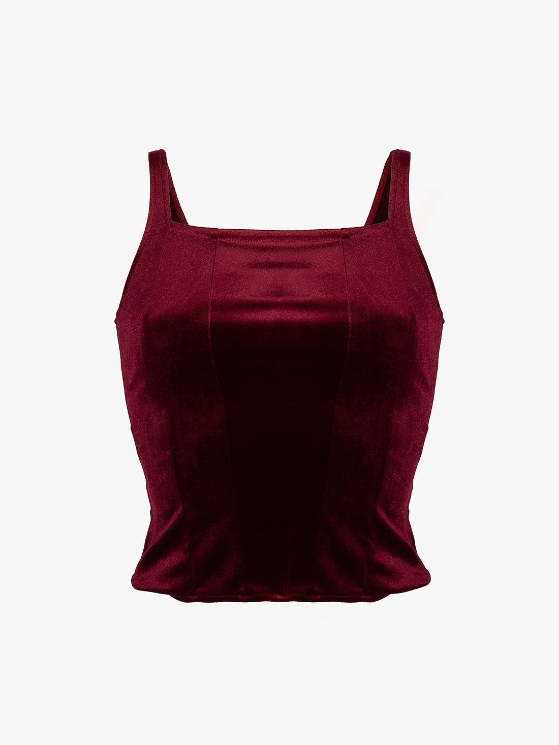 Conjure Burgundy Velvet Corset Top