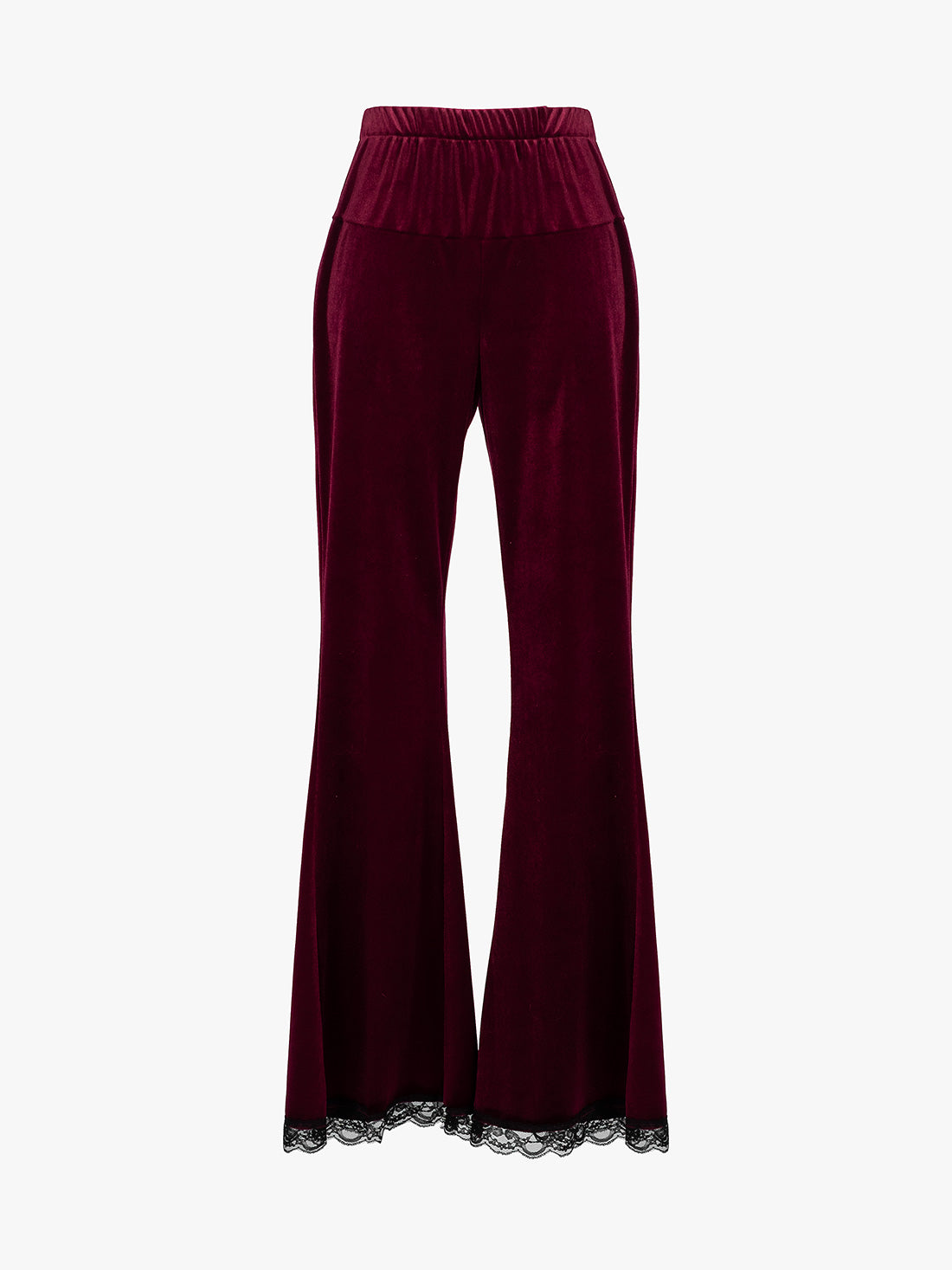 Sempre Burgundy Velvet Flares