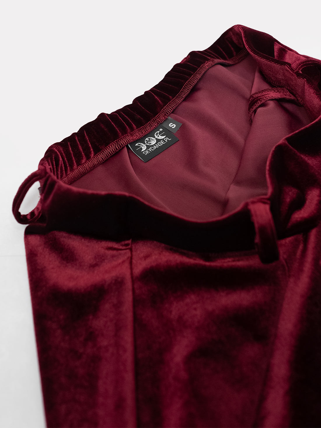 Agony Burgundy Velvet Mini Skirt