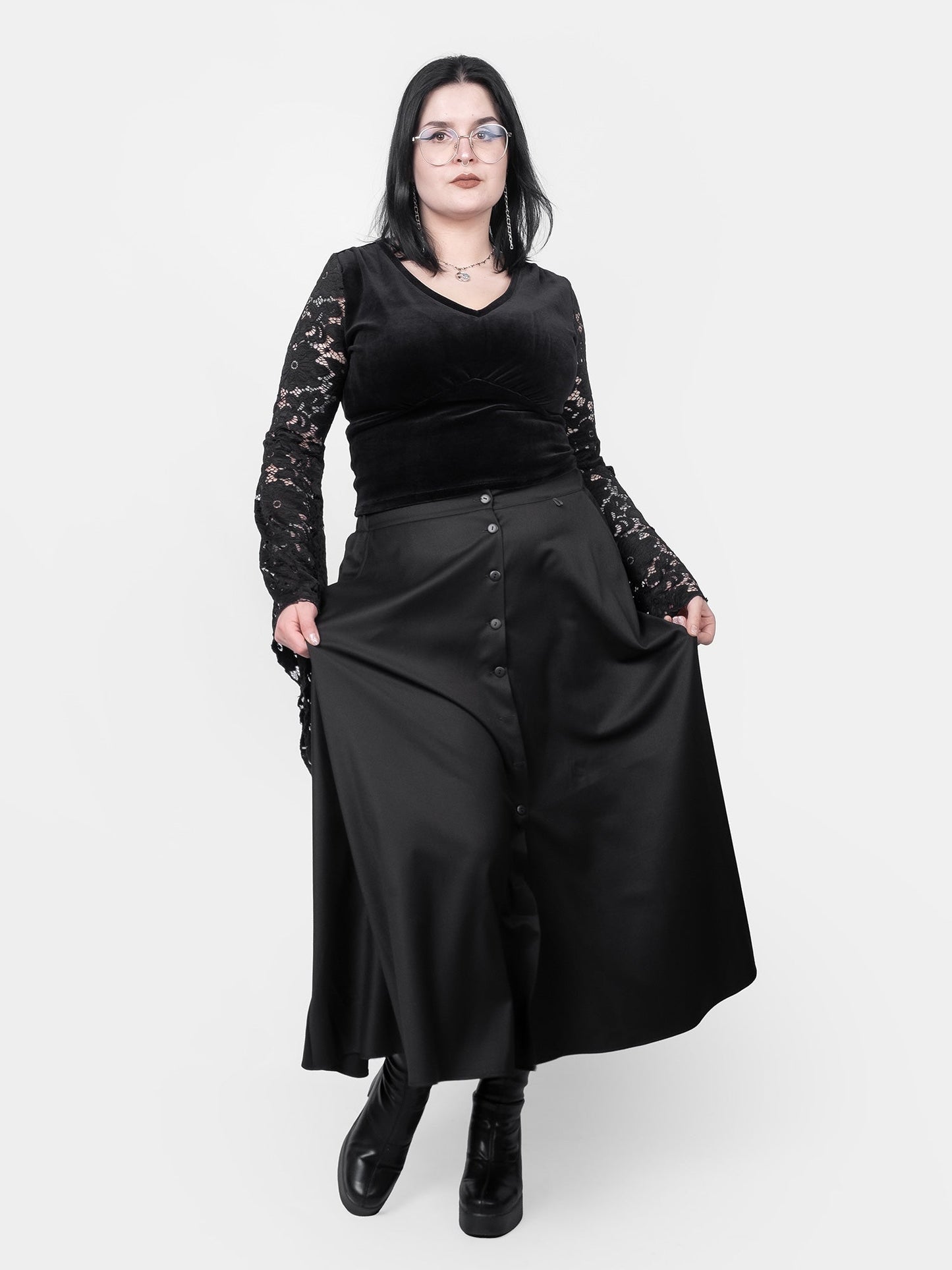 Beatrice Button Up Maxi Skirt