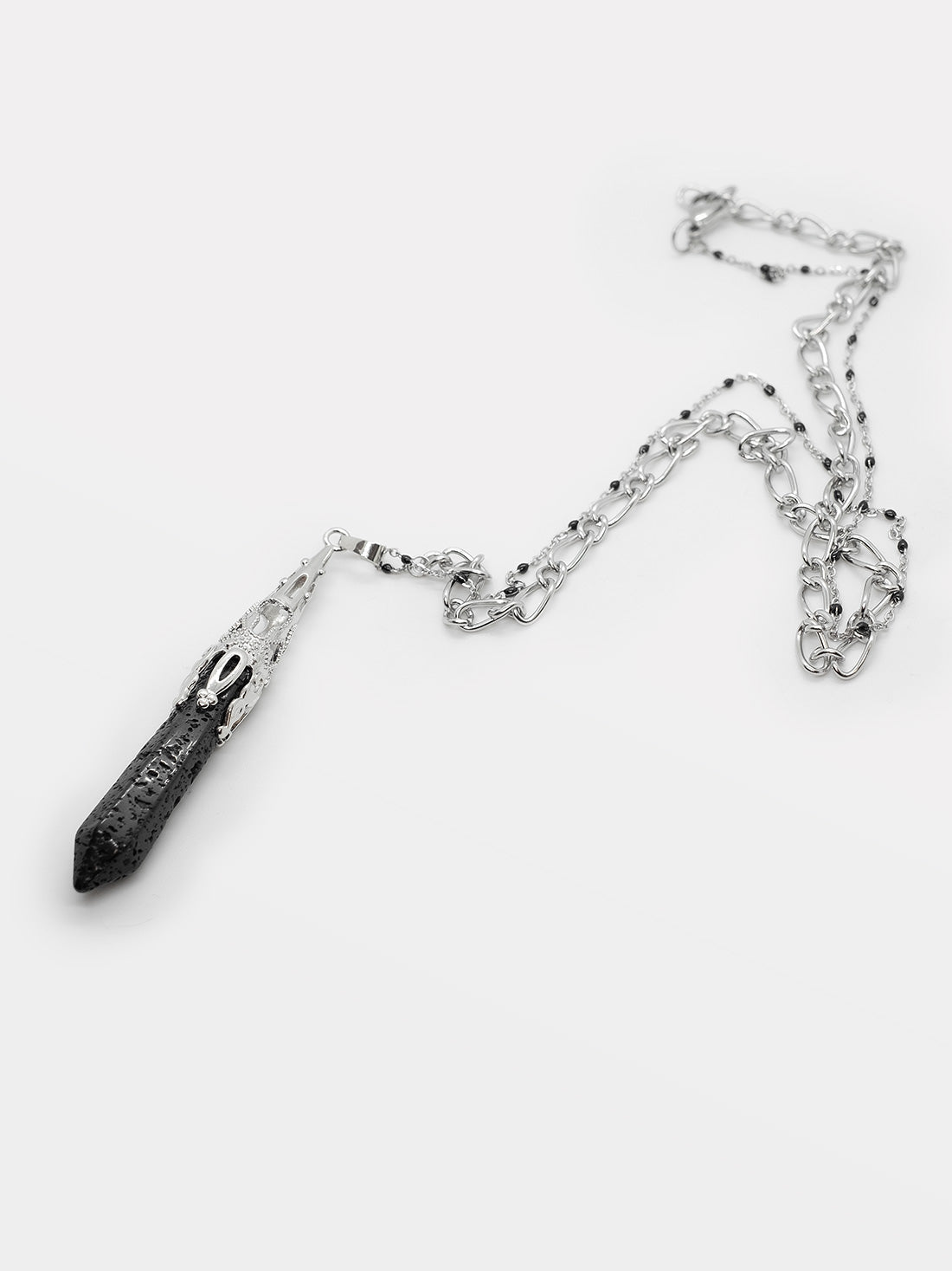 Cathedral Necklace with Lava Stone