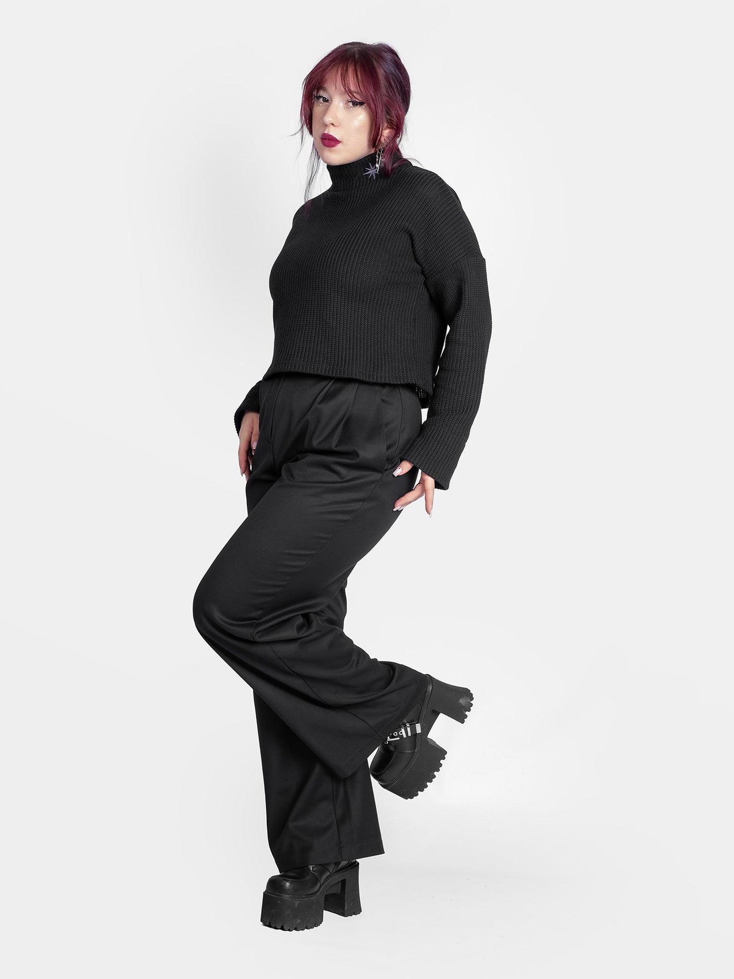 Astrid Cropped Turtleneck