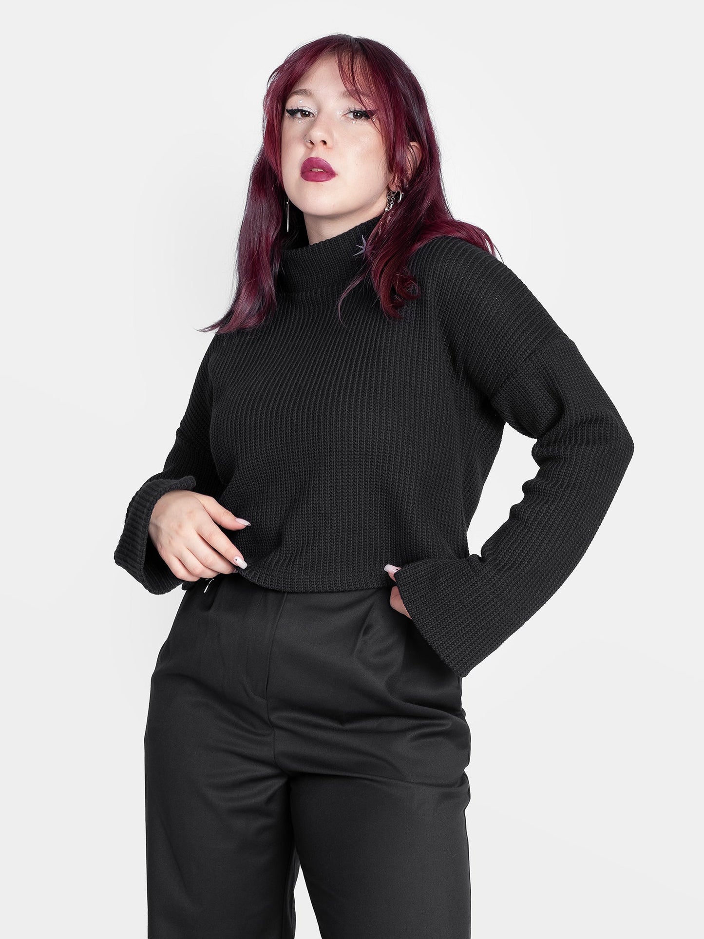 Astrid Cropped Turtleneck